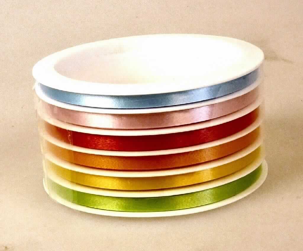 Streifen, sog. Multiband-Spule bunt, Art. 313-002, Foto siehe Anlage, 
- als Meterware; auf einer 6-fach unterteilten Spule aus Kunststoff,
- in Form von verschiedenfarbenen Streifen aus synthetischer Spinnmasse (lt. Antrag: Polypropylen),
- mit einer Streifenbreite von ca. 5 mm und einer Länge von lt. Antrag 10 m,
- zur Verwendung als Geschenkband.

"Streifen aus synthetischer Spinnmasse, mit einer augenscheinlichen Breite von 5 mm, aus Polypropylen"
