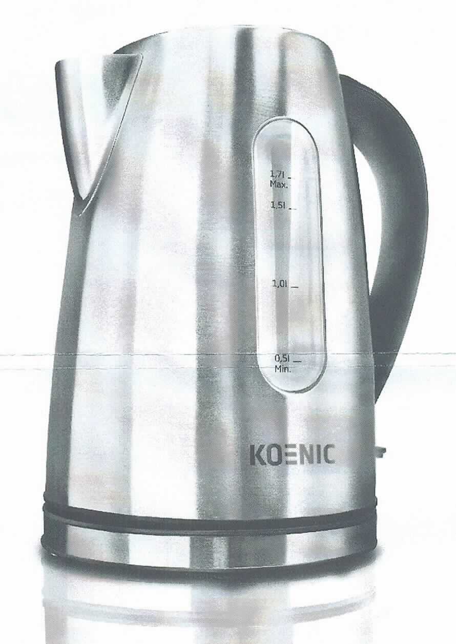 "Wasserkocher"
- aus einer Basisstation mit Kabelfach und Anschlusskabel, mit aufgesetzter kabelloser Edelstahlkanne
  (1,7 l Fassungsvermögen) mit Kalkfilter und Wasserstandsanzeige, verdecktem Heizelement und 
  Abschaltautomatik, Abmessungen ca. 24,3 x 15,8 x 21 cm,
- für eine Spannung von 220-240 Volt bei einer Leistungsaufnahme von 2200 Watt,
- zum Erhitzen von Wasser.
(Abbildung siehe Anlage)

"Elektrischer Warmwasserbereiter, kein Durchlauferhitzer; sog. Wasserkocher"