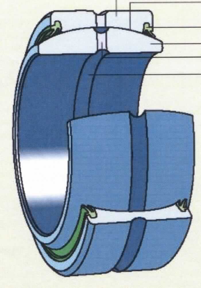 Wellengleitlager, sog. "Gelenklager",
- als zylindrisches Erzeugnis aus gehärtetem Wälzlagerstahl (Innen- und Außenringring) 
  und thermoplastischem Polyesterelastomer (Dichtungen) maßgeblich nach technischer 
  Zeichnung gefertigt;
- mit einem Außendurchmesser von 370 mm, einem Bohrungsdurchmesser von 260 mm, 
  einer Innenring-Breite von 150 mm sowie einer Außenring-Breite von 110 mm;
- zur Aufnahme einer Kraftübertragungsvorrichtung (Welle).

Die Ware ist als "Wellengleitlager, anderes als in den TARIC-Unterpositionen 8483 3080 10 und 8483 3080 20 genannt" einzureihen.