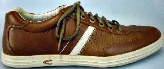Trainingsschuhähnliche Schuhe (Foto siehe Anlage)
- mit Laufsohlen aus (lt. Antrag) Kautschuk, ohne Hauptsohle aus Holz,
- mit Oberteil (geschlossenes Blatt) aus Leder,
- auf das Oberteil sind seitlich Stücke aus Leder als Verstärkungsteile aufgesetzt,
- mit Schnürsenkelverschluss,
- nicht mit Dornen, Krampen, Klammern, Stollen oder ähnlichen Vorrichtungen
  versehen oder für deren Anbringung hergerichtet (keine Sportschuhe),
- ohne Schutz in der Vorderkappe,
- den Knöchel nicht bedeckend,
- mit einer Länge der Innensohle von mehr als 24 cm,
- für Männer (u. a. weiter Schnitt),
- nach Spezialtechniken hergestellt, mit mehrlagiger, geformter, stoßdämpfende
  Eigenschaften aufweisender Sohle aus synthetischen Stoffen,
- mit einem cif-Preis je Paar (lt. Antrag) von mehr als 7,50 Euro

"Schuhe mit Laufsohlen aus Kautschuk und Oberteil aus Leder, andere als in den UPos. 6403 1200 
 bis 6403 9991 genannt, für Männer, für Sportzwecke, nach Spezialtechniken hergestellt"