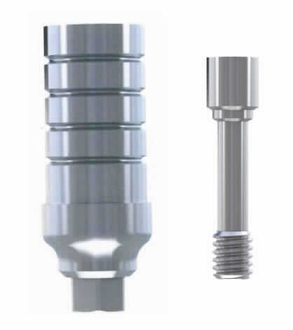 Provisorisches Abutment (künstlicher Zahnstumpf/Implantataufbau), sog. temporäres Kunststoff-Abutment, gerade, für Plattform 3,2 mm (TRI-Narrow-Implantate), Art.-Nr. TN10-PTA, in Form einer Warenzusammenstellung in Aufmachung für den Einzelverkauf, bestehend aus einem zylindrischen, geraden Abutment aus Kunststoff (PEEK) für eine zementierte Restauration, mit einem Durchmesser von 3,5 mm (charakterbestimmender Bestandteil im Hinblick auf die Verwendung) sowie einer Halteschraube aus Titan Grad 5 (Art.-Nr. RS-TN20).
Äußere Form: siehe Abbildung in der Anlage.
Das provisorische Abutment wird mit Hilfe der Schraube für bis zu 180 Tage auf ein künstliches Zahnwurzelimplantat (nicht Gegenstand dieser Auskunft) geschraubt und ggf. anschließend mit einer ebenfalls provisorischen Krone (ebenfalls nicht Gegenstand dieser Auskunft) versehen. Sie dient der provisorischen, zahnprothetischen Versorgung von Menschen.
Die Bestandteile der Warenzusammenstellung sind gemeinsam in einer Blisterverpackung untergebracht.

Die Ware wird als "Teil, erkennbar hauptsächlich für eine Ware der Zahnprothetik der Position 9021 2900 bestimmt" eingereiht.
