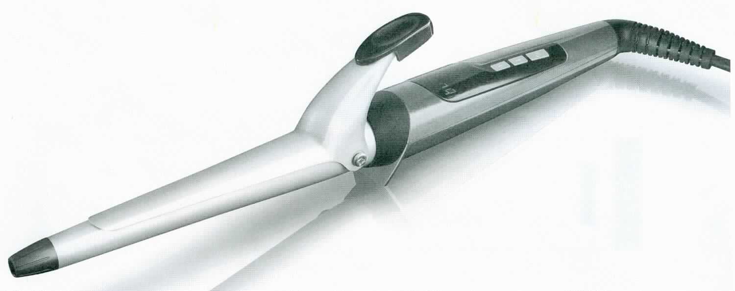 Elektrischer Lockenstab
- aus einem aufheizbaren Heizrohr und Klammer mit Keramikbeschichtung in einem 
  wärmeisolierten Gehäuse, das gleichzeitig als Griff dient, mit LCD-Display,
  Ein- und Ausschalter, Bedienelementen und Kabel mit Netzstecker,
- mit einer Leistung von 35 Watt bei einer Spannung von 220 - 240 Volt,
- mit einer hitzegeständigen Aufbewahrungstasche zum dauernden Gebrauch,
- zur Formgebung von Haaren.
(Abbildung siehe Anlage)

"Elektrowärmegerät zur Haarpflege, kein Haartrockner, sog. Lockenstab"