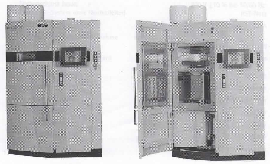 Kunststoff-Laser-Sinter-System
- aus einem Maschinengehäuse mit einem sog. Bauraum (1320 mm x 988 mm x 1950 mm),
  Lasersystem mit CO²-Laser, Präzisionsgalvanometer-Scanner, Dosier- und Beschichtungs-
  system, integrierter Auspack- und Siebstation, Pulvermischstation und Pulverrecyclingsys-
  tem, Stickstoffgenerator, Strom- und Druckluftanschlüssen, vier über einen internen Trans-
  formator mit Strom versorgten Heizkreisen sowie einer integrierten Touchscreen-Bedieneinheit,
- zur Herstellung von Serien, Ersatzteilen und Funktionsprototypen aus Kunststoff durch 
  schichtweises Auftragen des pulverförmigen Materials entsprechend errechneter CAD-Daten
  und Verfestigen der aufgetragenen Materialschichten mittels Laserstrahl.
Die Laser-Sinter-Einheit übt die das Ganze kennzeichnende Haupttätigkeit aus.

"Maschine zum Herstellen von Waren aus Kunststoff, in Kapitel 84 anderweit weder genannt
 noch inbegriffen, keine Ware der Codenummern 8477 1000 00 0 bis 8477 8099 10 0 (Kom- 
 binierte Maschine aus Laser-Sinter-Einheit (kennzeichnende Haupttätigkeit),  Pulverrecycling-
 system, Auspack- und Siebstation) - sog. Kunststoff-Laser-Sinter-System"