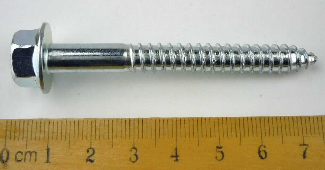 Es handelt sich um aus Stahl gefertigte, verzinkte Schrauben mit nicht geschlitztem Kopf mit Außensechskant und Bund und einem nicht bis zum Kopf reichenden Holzschraubengewinde. Das Gewindeende ist zu einer Spitze ausgearbeitet.
Die Erzeugnisse werden gemeinsam mit einem Dübel (nicht Gegenstand dieser vZTA) zur Befestigung diverser Gegenstände im Mauerwerk verwendet. Sie werden nicht aus Malaysia versandt.
- Antragstellerangaben -
Gesamtlänge etwa 80 mm, Schaftdurchmesser etwa 7,6 mm.

Abbildung siehe Anlage.

Derartige Erzeugnisse gehören als "Schwellenschrauben aus Stahl" zum TARIC-Code 7318 11 00 00.