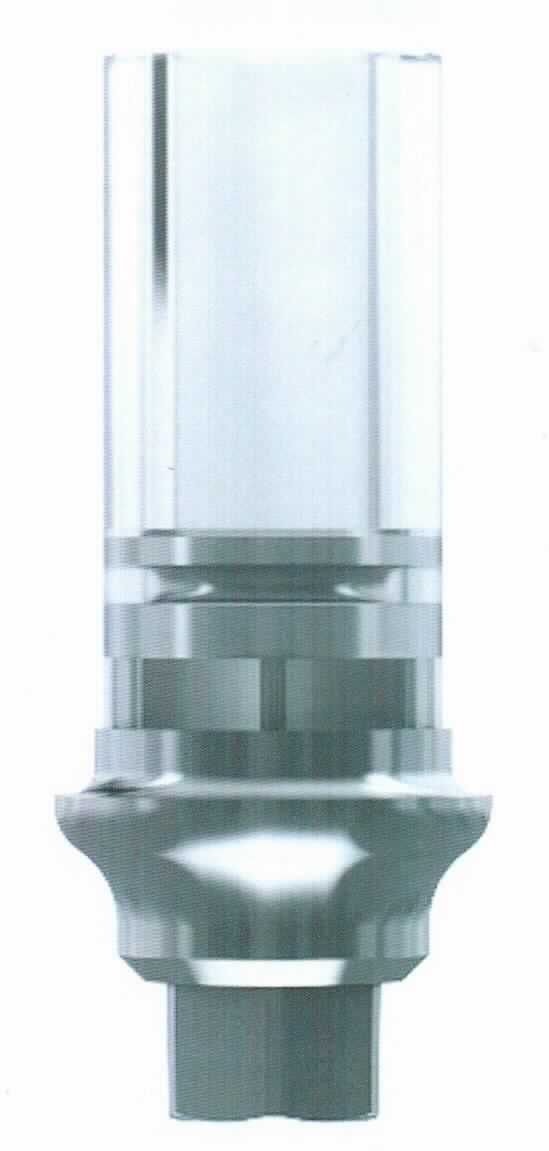 Abutment (künstlicher Zahnstumpf/Implantataufbau), sog. angussfähiges Gold-Abutment, für TRI-Vent-Implantate, mit TRI.Friction, Art.-Nr. TV30-50-F, in Form einer Warenzusammenstellung in Aufmachung für den Einzelverkauf, bestehend aus einem zylindrischen, geraden, an einem Ende abgestuften Abutment (charakterbestimmender Bestandteil im Hinblick auf die Verwendung) aus einer angießbaren Goldhülse aus einer Weißgold-Legierung und einer ausbrennbaren Kunststoffhülse (POM) sowie einer Halteschraube aus Titan Grad 5 (Art.-Nr. RS-TV10). Das Abutment hat einen Durchmesser (Austrittsprofil) von 5,0 mm. Die Kunststoffhülse stellt eine Modellierhilfe für den Zahntechniker dar, sorgt für einen sauberen Abschluss des Schraubenkanals und ist fest mit der Goldhülse verbunden.
Äußere Form: siehe Abbildung in der Anlage.
Mit dem Gold-Abutment können mit Hilfe der Angusstechnik Einzelkronen, individuelle Abutments und Teleskop- bzw. Konuskronen hergestellt werden. Es wird mit Hilfe der Schraube auf ein künstliches Zahnwurzelimplantat (nicht Gegenstand dieser Auskunft) geschraubt und dient so der Befestigung im Kiefer des Menschen. Anschließend wird der Aufbau mit der endgültigen Versorgung (ebenfalls nicht Gegenstand dieser Auskunft) versehen. Die Bestandteile der Warenzusammenstellung sind gemeinsam in einer Blisterverpackung untergebracht.

Die Ware wird als "Teil, erkennbar hauptsächlich für eine Ware der Zahnprothetik der Position 9021 2900 bestimmt" eingereiht.