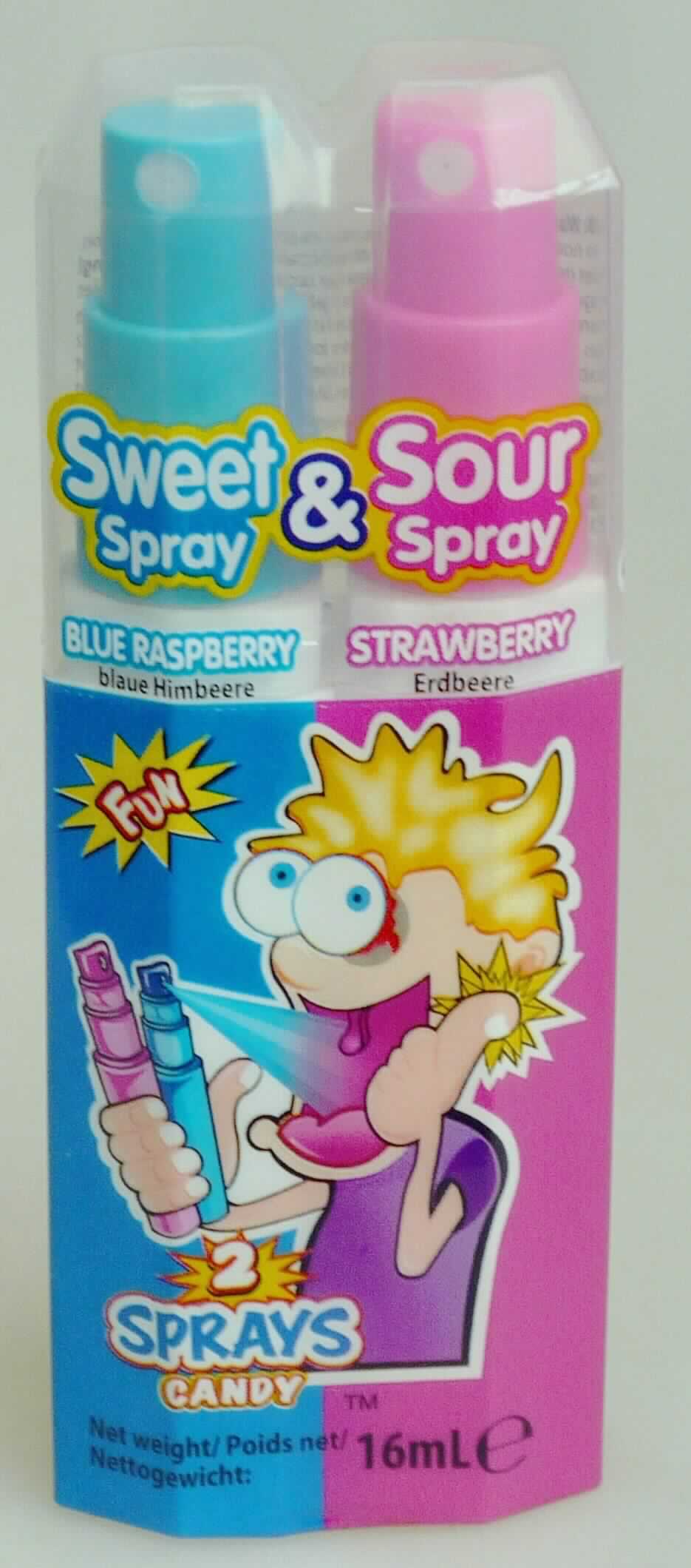 Zuckersirup, aromatisiert und gefärbt

Antragsangaben: 
Two Spray Candy
Art. 724
Beschaffenheit: Flüssige Süssware, mehrere Geschmacksrichtungen (blaue Himbeere / Erdbeere & Cherry / Cola) 
Zutaten: Glukose- Fruktosesirup, Wasser, Säuerungsmittel: E330, E296, Aromen, Konservierungsstoff: E202, 
Farbstoff: E120, E133 

Beschaffenheit des vorgelegten Warenmusters (Sorte Blue Raspberry/Strawberry):
Zwei kleine, mit einer bunt bedruckten Kunststofffolienbanderole verbundene, längliche Gefäße aus weißem 
Kunststoff mit aufgeschraubter Pumpsprayvorrichtung (blau bzw. pinkfarben) und einer Kunststoffkappe; der 
Aufdruck enthält Angaben zum Erzeugnis (Flüssige Süßware; 16 ml) und zu den Zutaten; darin eine blaue bzw. 
eine rosafarbene Flüssigkeit; Geschmack süß, sehr sauer, nach Fruchtaromen, nicht unmittelbar trinkbar. 

Fructosegehalt, bezogen auf die Trockenmasse: mehr als 10 GHT

Lebensmittelzubereitung, anderweit weder genannt noch inbegriffen, aromatisierter und gefärbter Zuckersirup, 
Isoglucosesirup; aufgrund der flüssigen Konsistenz keine Zuckerware der Position 1704 der KN