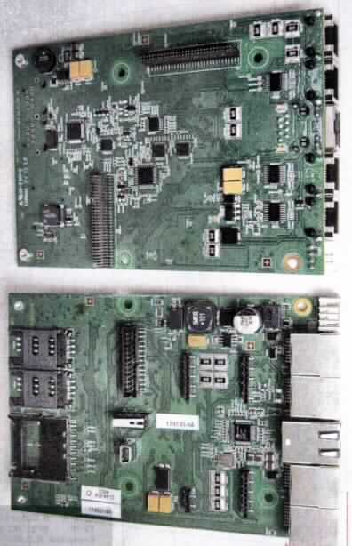 Connector PCB Modul, im Wesentlichen bestehend aus einer 140 x 97 x 22 mm (L x B x H) großen, mit aktiven und passiven Bauelementen sowie DFÜ- und RJ45- Schnittstellenbuchsen  bestückten, mehrlagigen, gedruckten Schaltung. Das Modul ist zum Einbau in ein Zahlungsterminal (Kryptographiegerät) bestimmt.

Die Ware wird als "Teil, erkennbar hauptsächlich für Maschinen der Position 8471 bestimmt, zusammengesetzte elektronische Schaltung (Baugruppe)" eingereiht.

Anlage: 1 Abbildung