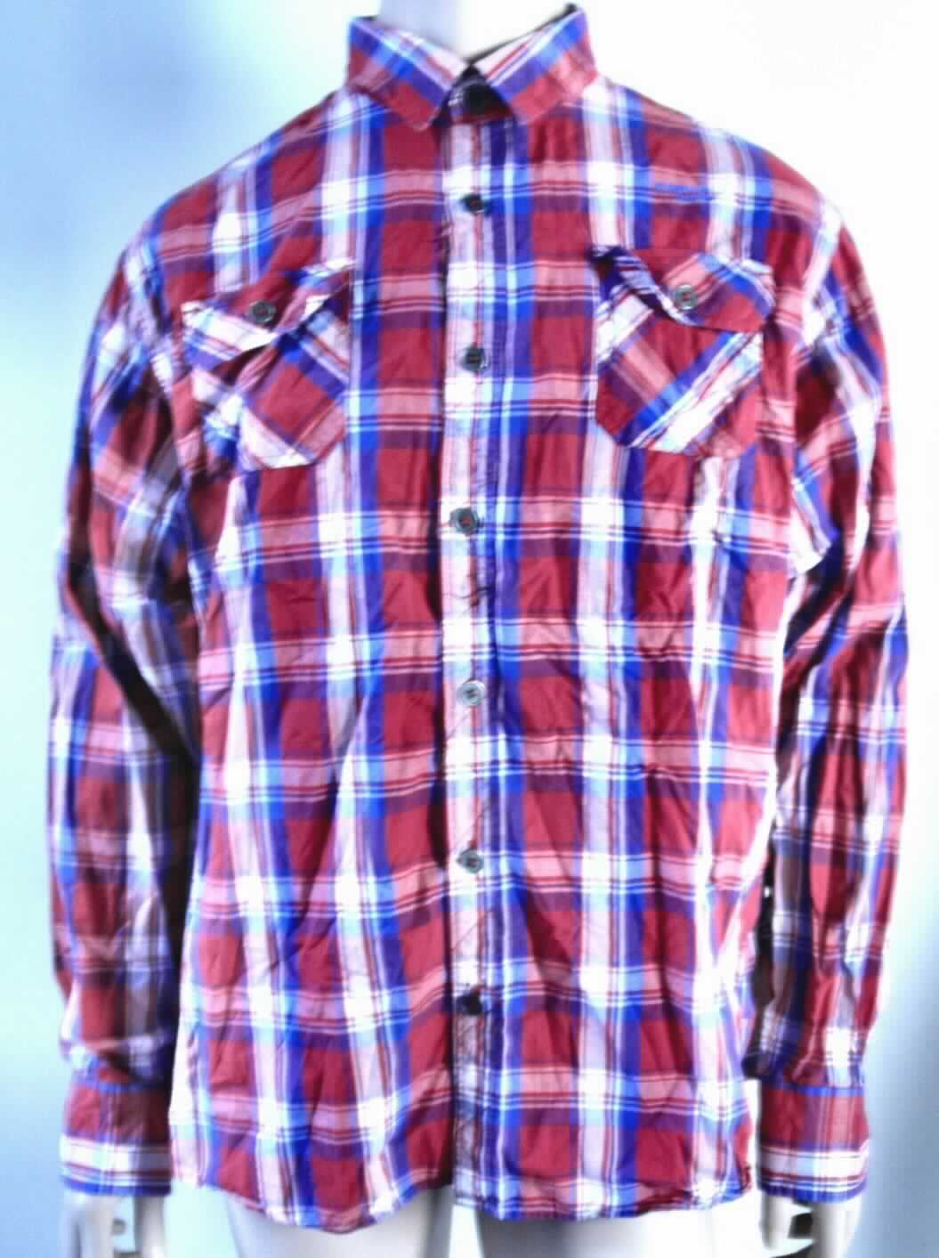 Hemd, sog. Trooper Check Shirt, Art. Nr. 33-5009-10, Größe XXL, Foto siehe Anlage,
- aus ca. 0,4 mm dicken, buntgewebten Geweben aus lt. Antrag 100 % Baumwolle,
- über den Schritt reichend (Rückenlänge: ca. 80 cm), 
- mit Umlegekragen,
- im Rücken mit Schultersattel,
- vorn mit einer durchgehenden Öffnung mit Knopfverschluss von links über rechts (Männerkleidung),
- mit langen Ärmeln mit manschettenartigen Abschlüssen; im Ellenbogenbereich mit aufgesetzten, kontrast-
  farbenen Gewebezuschnitten,
- mit zwei aufgesetzten Brusttaschen mit Patte und Knopfverschluss,
- am unteren, abgerundeten Rand durch Umschlagen und Festnähen gesäumt.

"Hemd, aus Geweben, für Männer, aus Baumwolle, nicht nach dem Batikverfahren handbedruckt"