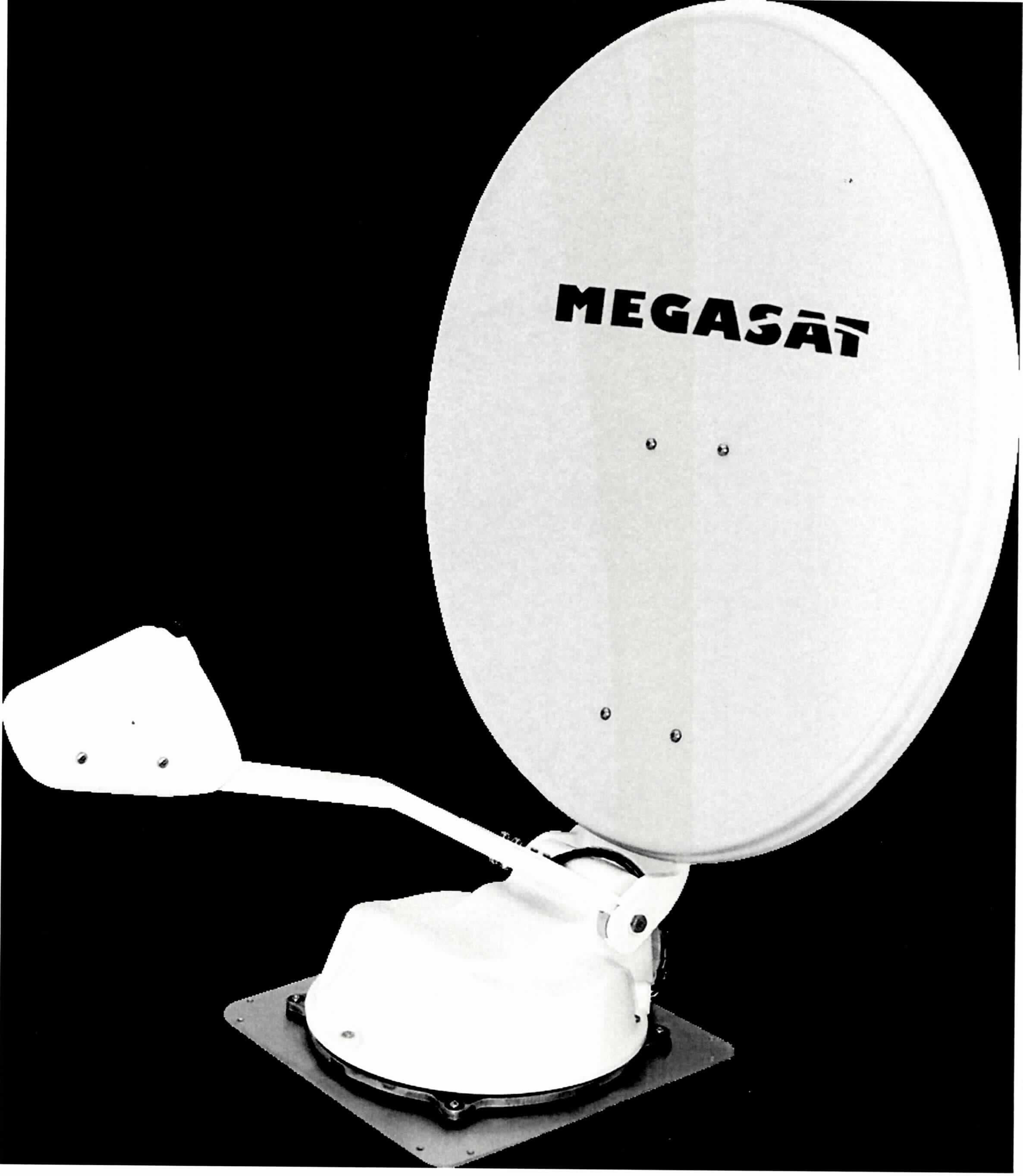 Satellitenantenne Megsat Caravanman 85 
- aus Reflektor (Parabolspiegel) aus Aluminium mit Feedarm und motorbetriebener Positionierungsvorrichtung
  auf einer Montageplatte (Abmessungen 1020 x 850 x 190 mm), über Kabel verbunden mit einem Steuergerät,
- erkennbar ausschließlich als Antenne für den Rundfunk- und Fernsehempfang über Satellit bestimmt,
- zur Montage auf einem Wohnmobil oder Caravan bestimmt,
- zusammen mit Beipack (Kabel, Befestigungs- und Montagematerial, Anleitung) in einer gemeinsamen
  Verkaufsumschließung.
Die Satellitenantenne bestimmt den Charakter des Ganzen.

"Teil, erkennbar ausschließlich für Geräte der Position 8528 bestimmt, Außenantenne für den Rundfunk- 
 und Fernsehempfang über Satellit - SAT-Antenne zusammengesetzt mit Steuergerät,  in 
 Warenzusammenstellung mit nicht charakterbestimmenden Beipack in einer gemeinsamen Verpackung"