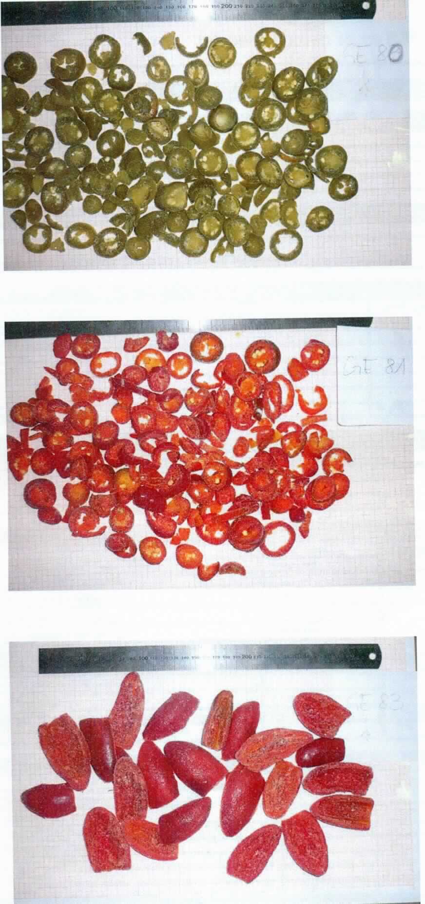 Jalapenos, mariniert, tiefgefroren.

Antragsangaben (als zutreffend unterstellt): Jalapenos, grün oder rot, längs oder in Ringe geschnitten, tiefgefroren. Verpackung: in 10 kg-Kartons. Weitere Angaben zur Ware sind vertraulich.
Ein Warenmuster wurde nicht vorgelegt. Die Ware wurde u. a. anhand von Abbildungen veranschaulicht.
Nach den vorgelegten Angaben beträgt der Gehalt an freier flüchtiger Säure, berechnet als Essigsäure, weniger als 0,5 GHT.

Anderes Gemüse, anders als mit Essig oder Essigsäure zubereitet oder haltbar gemacht, ausgenommen Erzeugnisse der Position 2006, anderes als in den Unterpositionen 2004 1010 bis 2004 9091 der Kombinierten Nomenklatur genannt, andere.