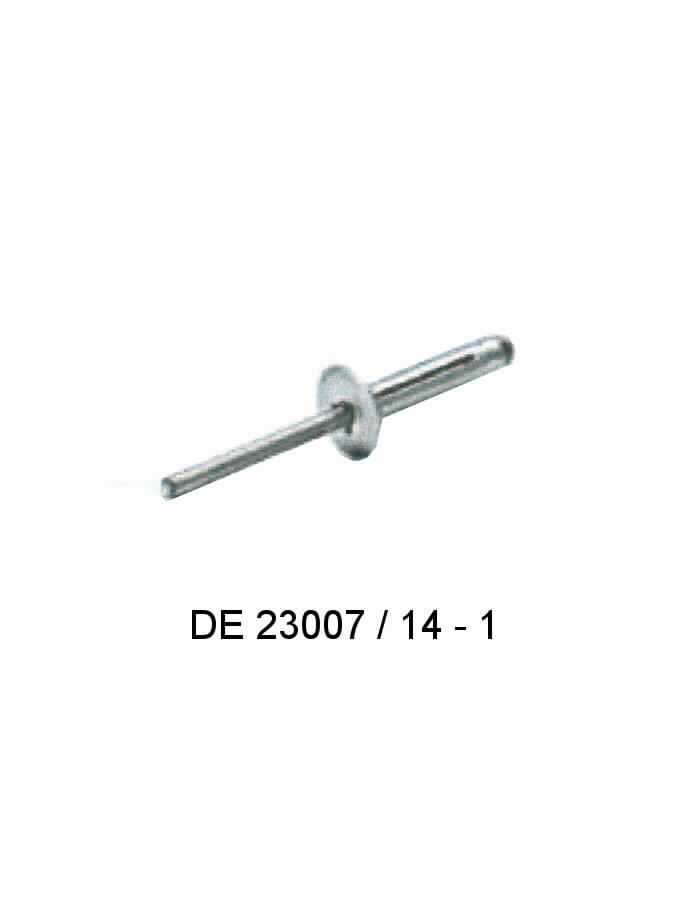 Es handelt sich um sog. Blindniete aus unedlem Metall, im Wesentlichen bestehend aus einem hülsenartigen Nietkörper mit Flachrundkopf, aus einer Aluminiumlegierung mit gewichtsmäßig vorherrschendem Aluminiumgehalt, und einem in den Nietkörper gesteckten Dorn aus Aluminium. Die Erzeugnisse dienen zur unlösbaren Verbindung (Verpressen) von verschiedenen Materialien. Sie weisen folgende Abmessungen auf (Durchmesser x Länge):
- etwa 4,8 mm x 17,5 mm
- etwa 4,8 mm x 20,5 mm/23,5 mm.
(Antragstellerangaben)

Abbildung siehe Anlage.

Derartige Erzeugnisse gehören als "andere Hohlniete, aus unedlen Metallen" zur Codenummer 8308 2000 90 0 des Zolltarifs.
