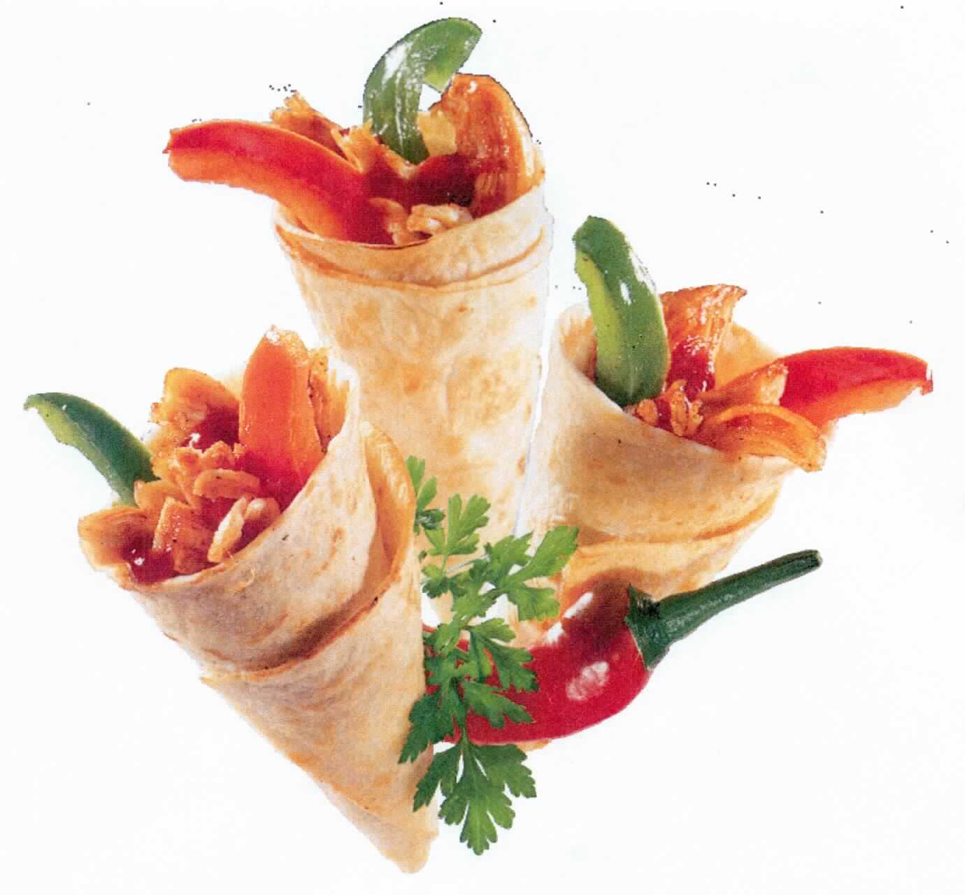 Mini Wrap, tiefgefroren

Angaben des Antragstellers:
Bei dem Produkt soll es sich um kleine, gerollte Weizentortillas handeln, die mit mariniertem, gegartem Hähnchenbrustfilet, Paprike und einer würzig-rauchigen Sauce gefüllt sind ("Mini Wraps"). Nach dem vorgelegten Foto sind die Weizentortillas in eine Form gerollt, die der einer Spitzwaffel ähnelt. Sie werden als Tiefkühlgut in Kartons gehandelt, in denen sich zwei bedruckte Schachteln mit je 1,19 kg Nettoinhalt (= insgesamt 2 x 34 Mini Wraps) befinden. Vor dem Verzehr sollen die Mini Wraps im Backofen oder Kombidämpfer erhitzt werden.

Warenmuster wurden nicht vorgelegt.

Befund: 
Fertiggericht (keine gefüllte Teigware) mit einem Anteil an gegartem Fleisch von Hühnern von 25 GHT oder mehr, jedoch weniger als 57 GHT.