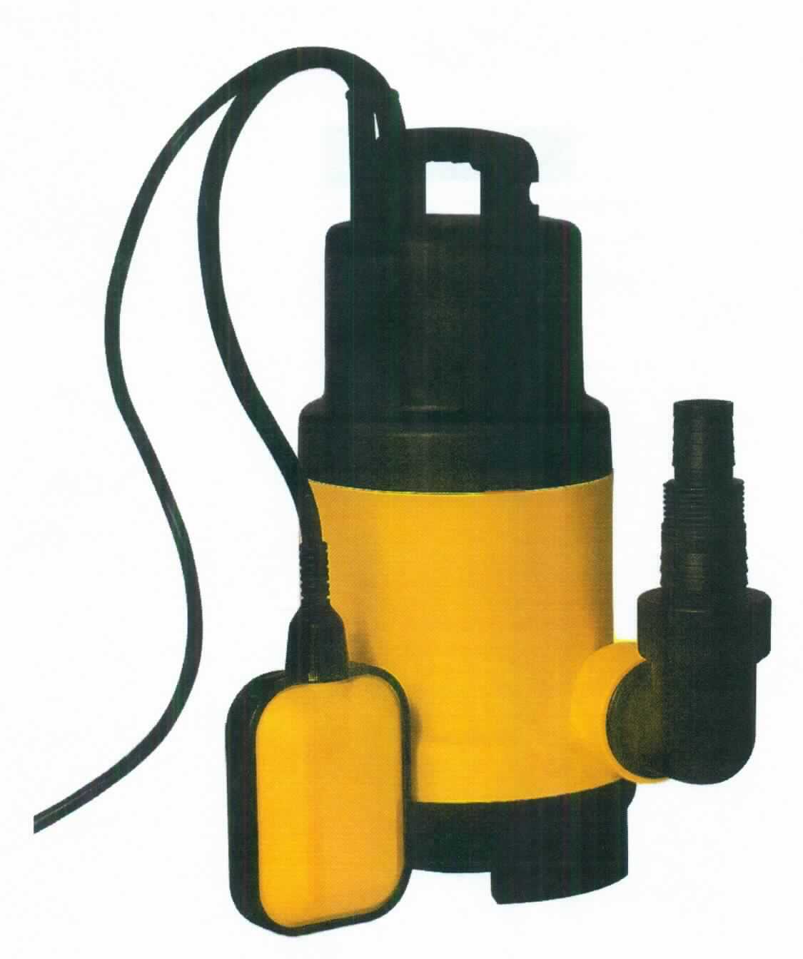 Tauchpumpe,
- aus einem Pumpenrad und Elektromotor in einem Gehäuse mit Tragegriff,
  Anschlusskabel, Schwimmerschalter, Ansaugöffnung und Wasserauslass
  (Abbildung siehe Anlage),
- mit einer Leistung von 550 Watt und einem Gewicht von 4,5 kg,
- mit einer max. Pumpkapazität von 11.5 m³/h und einer max. Pumpenhöhe von 8 m,
- zur Förderung von klarem oder trübem Wasser zur Entleerung von Teichen, Becken
  und Kellern.

"Flüssigkeitspumpe, Kreiselpumpe, einstufige Tauchmotorpumpe - sog. Klarwasserpumpe"