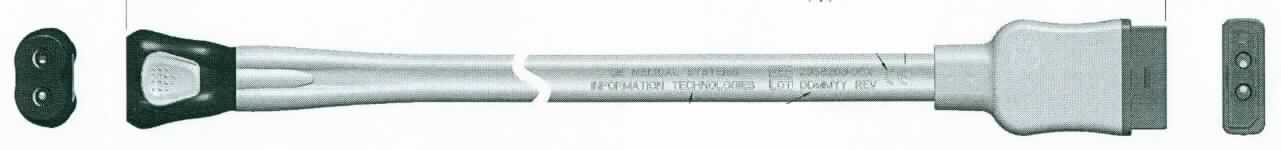 Sog. Verbindungsschlauch, aus PVC, in Form eines flexiblen, nicht verstärkten Doppelschlauchsystems, 3,6 Meter lang, mit spezifischen Verbindungsstücken, zur Verbindung einer Oberarm-Blutdruckmanschette mit einem Patientenüberwachungsgerät zur Überwachung verschiedener Parameter (Temperatur, Blutdruck, EKG, Atmung, Sauerstoffgehalt u.a.), mit passendem, rechteckigen Anschlussstück für die entsprechende NIBP (non invasive blood pressure) - Buchse am Überwachungsapparat und am anderen Ende mit einem Schnellanschlusssystem mit Entriegelungsknopf (sog. DINACLICK Connector) für das Schlauchende der Oberarmmanschette versehen (Patientenüberwachungsgerät und Oberarm-Blutdruckmanschette sind nicht Gegenstand dieser vZTA-Entscheidung). 
Äußere Form: siehe Abbildungen in der Anlage.
Der Verbindungsschlauch dient der Druckzuführung vom Patientenmonitor zur Blutdruckmanschette und wird zur nichtinvasiven Blutdruckmessung verwendet.

Die Ware wird als "Teil, erkennbar hauptsächlich für einen medizinischen Überwachungsapparat zur gleichzeitigen Überwachung mehrerer Parameter bestimmt" eingereiht.