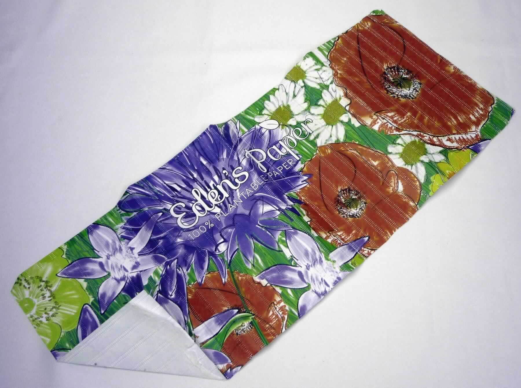 Nach den Antragsangaben und den ergänzenden Angaben handelt es sich um ein bedrucktes Geschenkpapier bestehend aus einem Samenband/Saatbogen. In dem Geschenkpapier sind Samen eingebettet, die zur Aussaat bestimmt sind. Dabei handelt es sich um Samen von
- Kornblumen (Cyanus segetum Hill; UPos. (KN) 1209 3000),
- Ringelblumen (Calendula officinalis; UPos. (KN) 1209 9999),
- Magerwiesen-Margeriten (Leucanthemum vulgare; UPos. (KN) 1209 3000),
- Schmuckkörbchen (Cosmea bipinnatus; UPos. (KN) 1209 3000),
- Klatschmohn (Papaver rhoeas; Pos. 1207),
- Flockenblumen (Centaurea centaurium; UPos. (KN) 1209 3000), 
- Buschwinden (Convolvulus arvensis; UPos. (KN) 1209 9999) und
- Sonnenblumen (Helianthus annuus; Pos. 1206).

Im Hinblick auf die Verwendung (Aufzucht einer Pflanze) bestimmen die Samen den wesentlichen Charakter der zusammengesetzten Ware. 

Aufgrund des Umfangs handelt es sich zolltarifrechtlich um Samen von krautartigen Pflanzen, die hauptsächlich wegen der Blüten dieser Pflanzen gezogen werden.