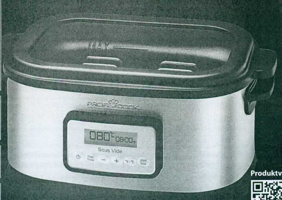 Sous-Vide Garer
- aus integrierten Heizelementen, elektronischer Temperaturregelung und Timer in einem 
  Edelstahlgehäuse (Abmessungen: 41 x 21 x 30 cm) mit herausnehmbarer, antihaftbe-
  schichteten Wasserschale (Fassungsvermögen ca. 8,5 l), abnehmbaren Deckel,
  Bedienelement, LED-Anzeige, Kontrollleuchte und fest verbundenem Stromkabel, mit einer 
  Leistung von 520 Watt bei einer Spannung von 230 Volt,
- zum Niedrigtemperaturgaren im Wasserbad von Lebensmitteln im Vakuumbeutel bei einer 
  Temperatur von 45 - 90 °C,
- zur Verwendung im Haushalt bestimmt,
- zusammen mit Beipack (Edelstahlgestell und Zange) in einer gemeinsamen 
  Verkaufsumschließung.
Der Sous-Vide Garer bestimmt den Charakter des Ganzen.

"Elektrowärmegerät für den Haushalt, anderes Elektrowärmegerät als in den Unterpositionen 
 8516 31 00 bis 8516 79 20 genannt, kein Bügelbrett und -tisch; sog. Sous-Vide Garer in Waren-
 zusammenstellung für den Einzelverkauf mit nicht charakterbestimmendem Beipack"
