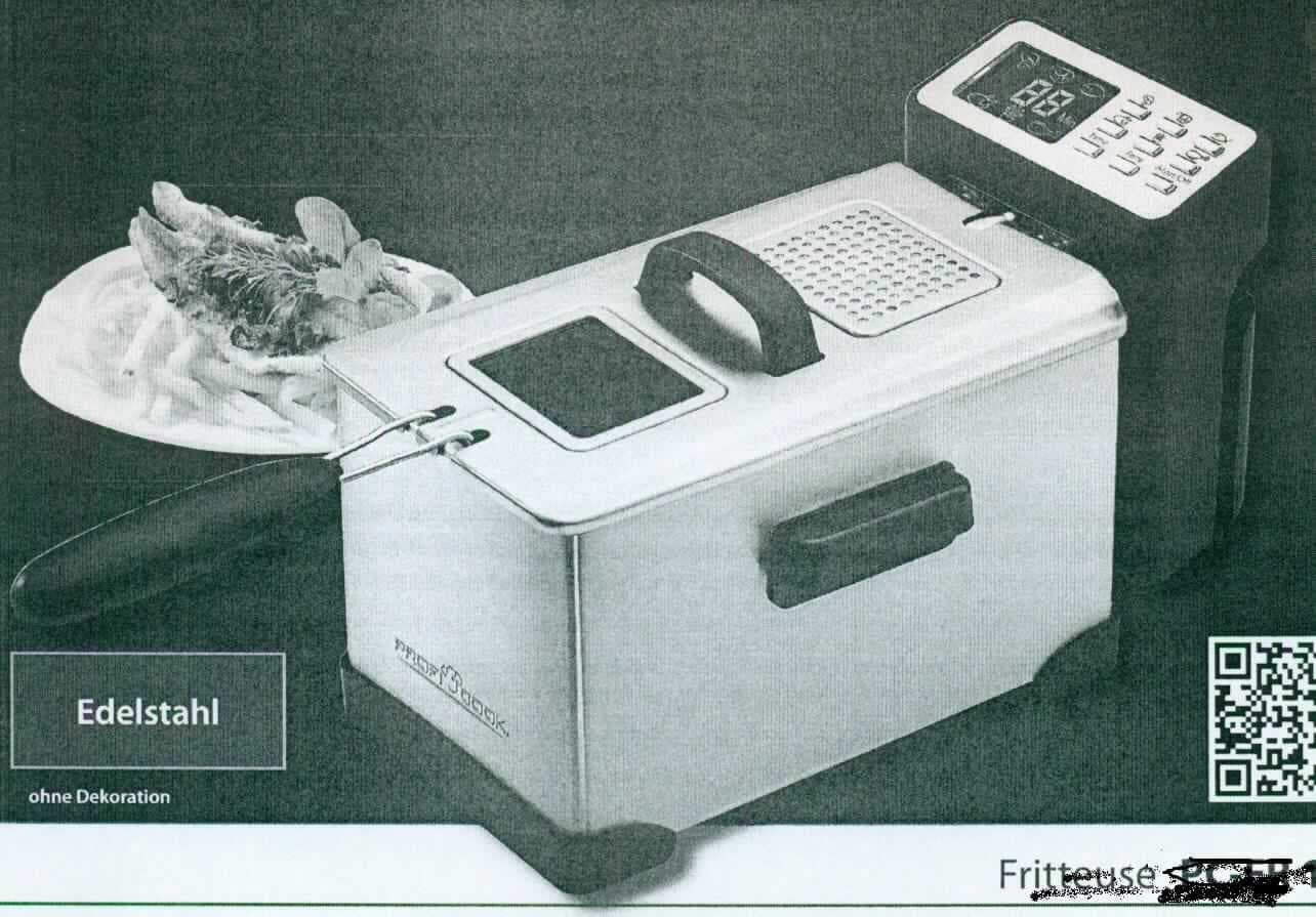 Fritteuse
- aus einem wärmeisolierten Gehäuse aus Edelstahl ( Abmessungen: 220 x 235 x 390 mm)
  mit einem Heizelement, Thermostat, Bedienelement mit LC-Display, herausnehmbarem
  Sieb mit Griff und einem Deckel, für eine Spannung von 230 Volt bei einer Leistung von 2000 Watt,
- zum Frittieren von Lebensmitteln,
- zur Verwendung im Haushalt bestimmt.

"Elektrowärmegerät für den Haushalt, anderes Elektrowärmegerät als in den Unterpositionen
 8516 31 00 bis 8516 72 00 genannt; sog. Fritteuse"