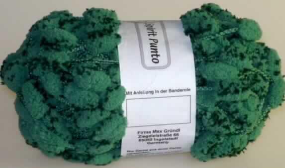 Chenillegarn, sog. Handstrickgarn Spirit Punto, siehe Foto,
- lt. Untersuchungsergebnis:
-- in Wirktechnik hergestellt,
-- aus synthetischen Chemiefasern (laut Antrag aus Polyester),
- als Meterware in einem Knäuel aufgemacht.