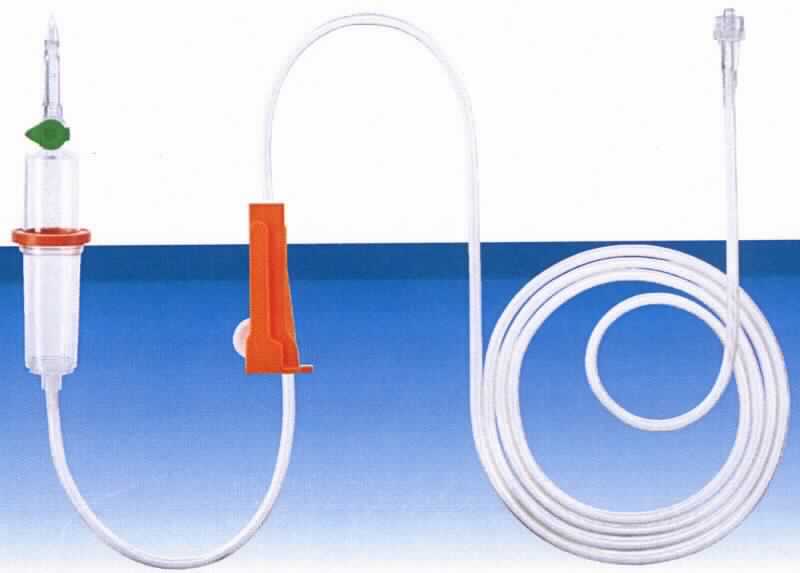 Sog. Tropfkammer, im Wesentlichen bestehend aus einem Einstechdorn mit transparenter Tropfkammer, einer verschließbaren automatischen Belüftung mit hydrophem Bakterienfilter, einem transparenten Schlauchsystem mit Präzisions-Rollenklemme und einem LuerLock-Anschlusskonnektor.
Äußere Form: siehe Abbildung in der Anlage.
Die Tropfkammer wird mittels Einstechdorn an das Infusionsbehältnis angeschlossen. Über das Schlauchsystem mit Rollenklemme (= Durchflussregler) wird die Verbindung zum venösen Zugang des Patienten hergestellt.
Das komplette System dient der Druck- oder Schwerkraftinfusion von Infusionslösungen.

Die Ware wird als "medizinisches Infusionsgerät" eingereiht.