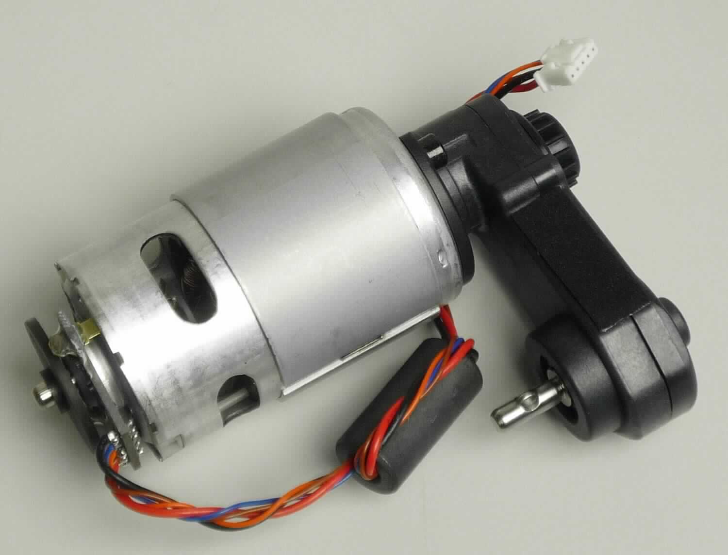 Gleichstrommotorgetriebeeinheit, 
in Form eines zylinderförmigen Gleichstrommotors (Haupttätigkeit) mit einer Leistung von 26,7 W bei 12 VDC, mit einem Anschlusskabel, in Kombination mit einer angesetzten Getriebeeinheit, zum Einbau in einen Saugroboter bestimmt.
Die Ware ist als "Elektromotor mit einer Leistung von weniger als 37,5 W, kein Synchronmotor, Gleichstrommotor, nicht für bestimmte Luftfahrzeuge, nicht von den Codenummern 8501 1099 54 0 bis 8501 1099 82 0 erfasst" einzureihen.