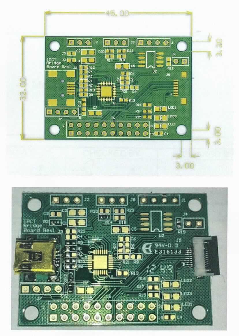 Schnittstellenkarte, sog. USB Board Adapterplatine für Notebook (Art.-Nr. BD-IPCTUSB-002), im Wesentlichen bestehend aus einer 45 x 32 mm großen, mit aktiven und passiven Bauelementen bestückten Leiterplatte mit einem USB- und einem IPCT-Anschluss. Nach Komplettierung mit einer integrierten Schaltung und Einbau in die digitale Verarbeitungseinheit einer automatischen Datenverarbeitungsmaschine dient die Karte zum Umsetzen von IPCT-Signalen in USB-Signale.

Die Ware wird als "Teil, erkennbar hauptsächlich für Maschinen der Position 8471 bestimmt, zusammengesetzte elektronische Schaltung (Baugruppe)" eingereiht.

Anlage: 1 Abbildung