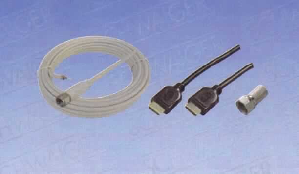 SAT-HDTV-Anschlussset, bestehend aus
- einem isolierten Koaxialkabel mit einem fest montierten F-Stecker, mit einer Länge von 10 m, für eine Spannung von weniger als 1.000 V;
- einem isolierten Kabel mit HDMI-Anschlussstücken an beiden Enden, mit einer Länge von 1,5 m, für eine Spannung von weniger als 1.000 V;
- einem sog. F-Stecker;
- als Warenzusammenstellung in Aufmachung für den Einzelverkauf zur Verbindung von SAT-Anlagen/Außenantennen mit Receivern und Fernsehgeräten in einem handelsüblichen Karton.

Das Koaxialkabel bestimmt hinsichtlich der Länge, des Wertes und der Bedeutung den Charakter der Warenzusammenstellung.

Das Set ist als "isoliertes elektrisches Kabel, kein Wickeldraht, Koaxialkabel, keines der Unterpos. 8544 2000 10" einzureihen.