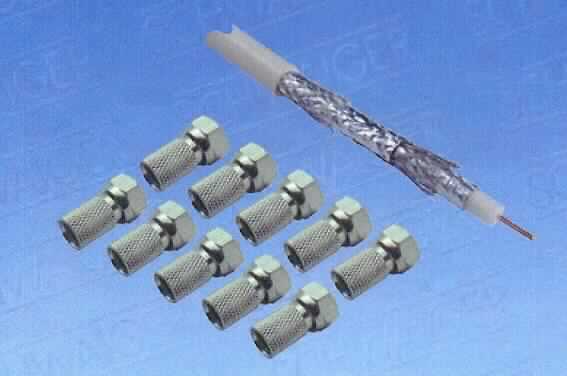 Warenzusammenstellung , sog. "SAT-Koaxialkabel, High End, 100 m Kunststoff-Spule, 120 dB Schirmungsmaß", bestehend aus
- einem Koaxialkabel mit einer Länge von 100 m, mit einem elektrischen Kupferleiter (Durchmesser: 1,02 mm), einem Dielektrikum aus Polyethylen (Durchmesser: 4,5 mm), Aluminium-Verbundfolien und einem Außenmantel aus Kunststoff (PVC und PET, Durchmesser: 7,5 mm), auf einer Kunststoffspule, mit Metercodierung auf dem Außenmantel, für eine Spannung von weniger als 1000 Volt, und
- zehn Aufdreh-F-Steckern,
gemeinsam in einer Folienverpackung für den Einzelverkauf aufgemacht, zur Verwendung als SAT-Anlagen-/Außenantennenanschlussleitung, zur Übertragung von Radio- und Fernsehsignalen.
Das Koaxialkabel bestimmt im Hinblick auf den Umfang und die Bedeutung für die Verwendung den Charakter des Ganzen.

Die Ware ist als "isoliertes elektrisches Kabel, kein Wickeldraht, Koaxialkabel, keines der Unterpos. 8544 2000 10" einzureihen.
