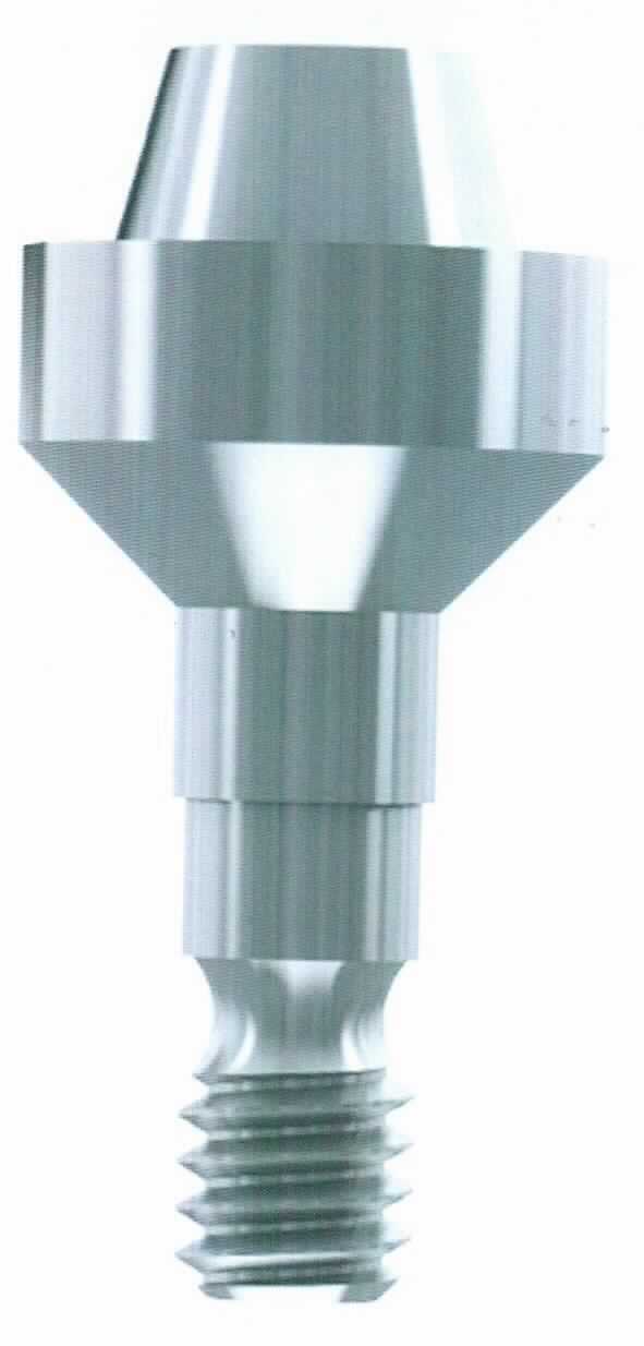 Abutment (künstlicher Zahnstumpf/Implantataufbau), sog. verschraubbares Universal-Abutment, gerade, einteilig, für Plattform 3,2 mm (TRI-Narrow-Implantate), Art.-Nr. TN40-02, bestehend aus einem zylindrischen, einseitig kegelförmigen, abgestuften Vorrichtung aus einer Titanlegierung mit einem Durchmesser (Austrittsprofil) von 4,5 mm für eine verschraubte Restauration.
Äußere Form: siehe Abbildung in der Anlage.
Das steril verpackte Abutment wird mit Hilfe einer Schraube auf ein künstliches Zahnwurzelimplantat (beides nicht Gegenstand dieser Auskunft) geschraubt und dient so der Befestigung im Kiefer des Menschen. Anschließend wird der Aufbau mit der endgültigen Versorgung (ebenfalls nicht Gegenstand dieser Auskunft) versehen.

Die Ware wird als "Teil, erkennbar hauptsächlich für eine Ware der Zahnprothetik der Position 9021 2900 bestimmt" eingereiht.