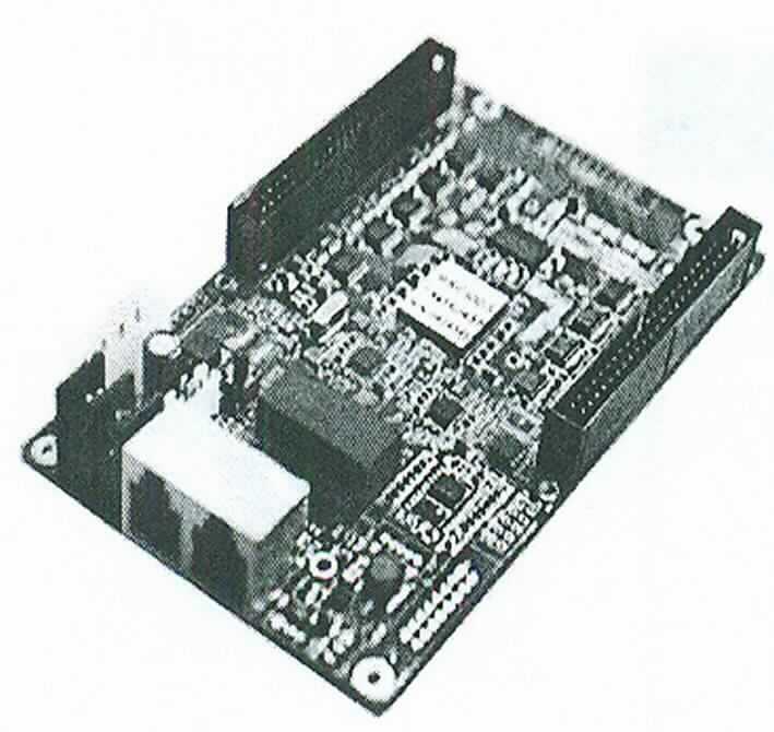 Receiving Card "Nova M3 MRV300 Receiving Card" (Abbildung siehe Anlage)
- aus einer mit aktiven und passiven Bauelementen bestückten gedruckten Schaltung
  (Abmessungen: 91,5 x 144,0 mm) mit Netzwerkanschlüssen (RJ45) sowie weiteren
  Anschlussmöglichkeiten,
- zum Empfangen von Signalen über CAT5-Netzwerkkabel von einer Sending Card
  (nicht Gegenstand dieser Auskunft) und Konvertieren der Signale zur Darstellung 
  auf einer LED-Videowand nach Einbau in ein LED-Modul.

"Apparat für die Kommunikation in einem drahtgebundenen Netzwerk, keine Basisstation,
 Gerät zum Empfangen und Konvertieren von Tönen, Bildern oder anderen Daten -
 Receiving Card"