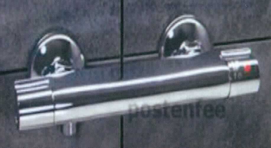 Bei dem vorliegenden Artikel handelt es sich um eine sog. Thermostat-Duscharmatur (DUAR01), geeignet für Gas- und Elektrodurchlauferhitzer. 

Die Sanitärarmatur enthält einen integrierten Verbrühungsschutz, der individuell Einstellbar ist. 
Die Armatur aus verchromtem Messing besteht im Wesentlichen aus einem Gehäuse mit zylindrischem Grundkörper mit einer Kartusche, einem Schlauchanschluss sowie zwei Griffen zur Wärmeregulierung und zur Regulierung des Wasserdurchlaufs. 
Maße: (B/H/T): ca. 26/6/10 cm
Zum Lieferumfang gehören zwei Rosetten und eine mehrsprachige Aufbauanleitung.  

Die Ware ist als "Armatur für Rohr- oder Schlauchleitungen, Sanitärarmatur, Mischarmatur, nicht für bestimmte Luftfahrzeuge" einzureihen.