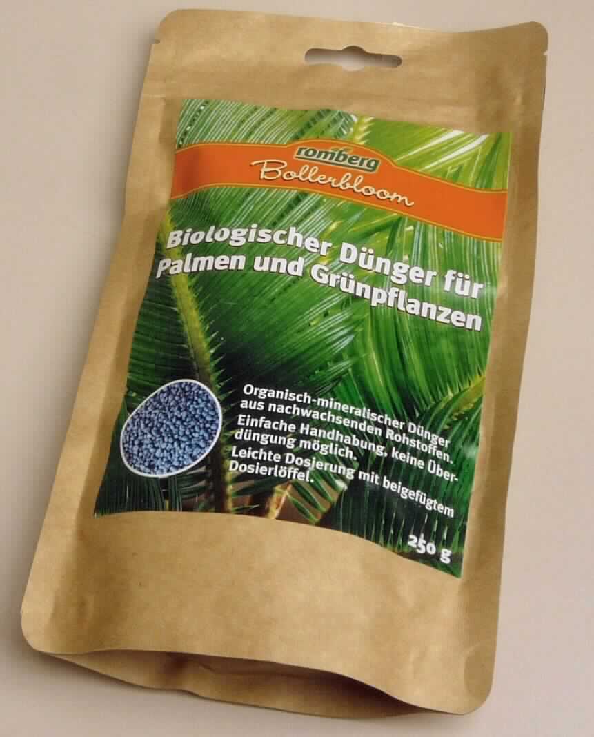 Biologischer Dünger für Palmen und Grünpflanzen

Bei der  Ware handelt es sich nach den Angaben um einen organisch-mineralischen NPK-Dünger (10+3+7) mit Spurenelementen in Form eines blauen Granulats. Der Dünger wird unter Verwendung von Harnstoff, pflanzlichen Stoffen und tierischen Nebenprodukten hergestellt.

Handelsform: Folienbeutel mit Etikett, deklarierter Inhalt: 250 g

Die Ware ist als Düngemittel in Packungen mit einem Rohgewicht von 10 kg oder weniger, in die Unterposition 3105 1000 der Kombinierten Nomenklatur einzureihen.