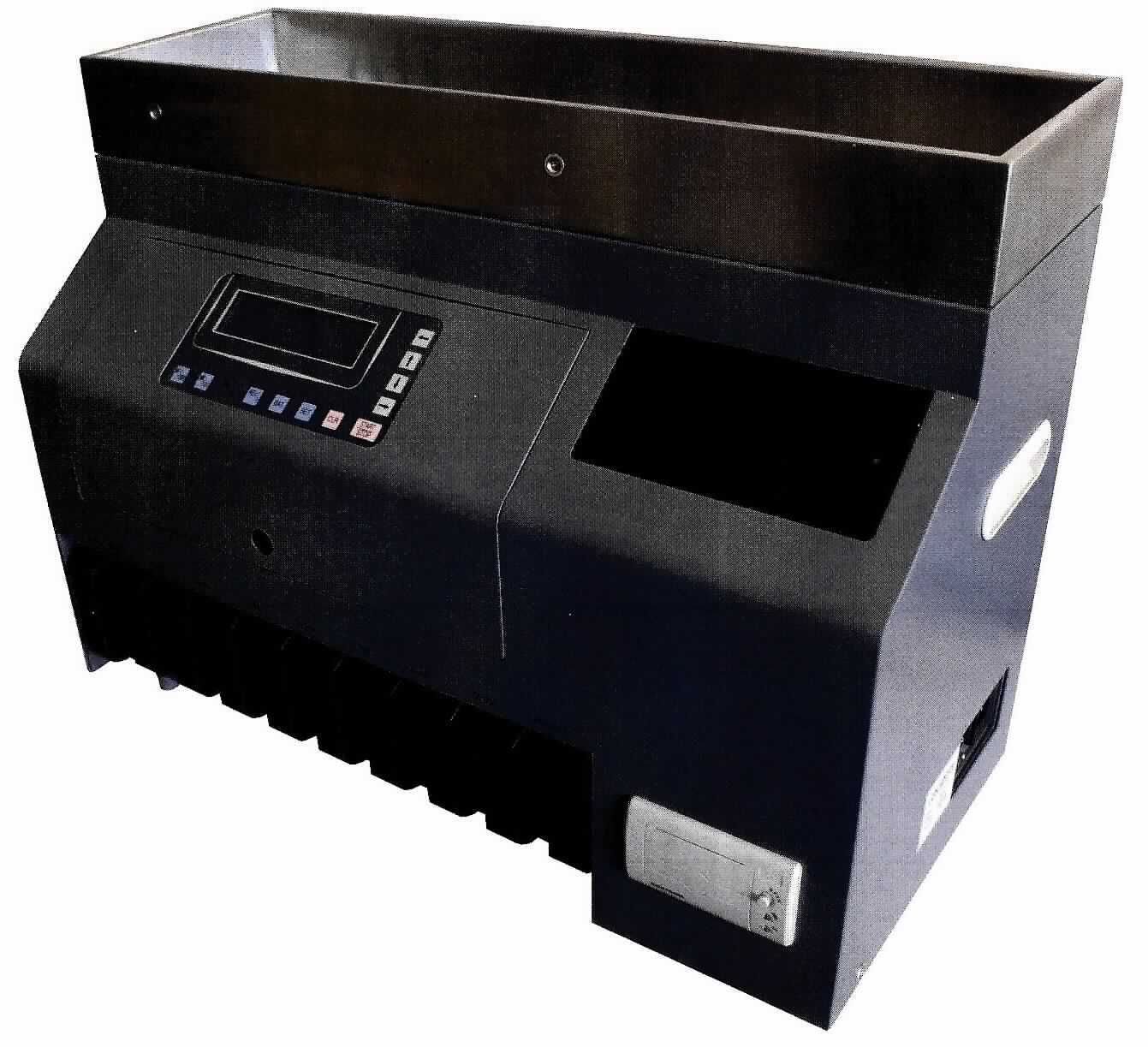 Es handelt sich um eine Maschine zum Sortieren und Zählen von gemischten Euro-Münzen, einschließlich Falschgelderkennung.

Die Büromaschine der Pos. 8472 stellt sich als kombinierte Maschine mit mehreren Funktionen dar. 
Die Münzsortier- und Münzzählfunktion (UPos. (KN) 8472 9010) stellt gegenüber weiteren Funktionen, hier insbesondere die zusätzliche Funktion Münzechtheitsprüfung bzw. Falschgelderkennung, die kennzeichnende Hauptfunktion dar.

Die Warenzusammenstellung in Aufmachung für den Einzelverkauf besteht aus der charakterbestimmenden Münzsortier- und Münzzählmaschine, Netzkabel und Handbuch.

Technische Daten und Funktionen (auszugsweise): 
- Modell: CCE 416-5
- Geräteabmessung: 385 x 605 x 410 mm
- Gewicht: 23 kg 
- Gehäuse mit Aufnahmefach (Münztrichter) für bis zu 600 Münzen und Ausgabefächer (Münzboxen) 
  für die gezählten und sortierten Euro-Münzen (2,00 Euro, 1,00 Euro, 0,50 Euro, 0,20 Euro, 0,10 Euro) 
  und Extrafach für ungezählte Münzen
- Zählgeschwindigkeit: 600 Münzen pro Minute 
- Falschgelderkennungsfunktion
- elektronische Anzeige (LCD-Display)
- Bedientasten (Start, Zählstopp für jede Münzsorte, Reportfunktionen für Zählergebnis)

Das Erzeugnis wird als "Büromaschine, weder in den Positionen 8469 bis 8471 noch in einer anderen Position der Nomenklatur genauer erfasst, andere als in den UPos. (KN) 8472 1000 und 8472 3000 genannt, Münzsortier-, Münzzähl- oder Münzeinwickelmaschine" eingereiht.

Anlage: 1 Abbildung