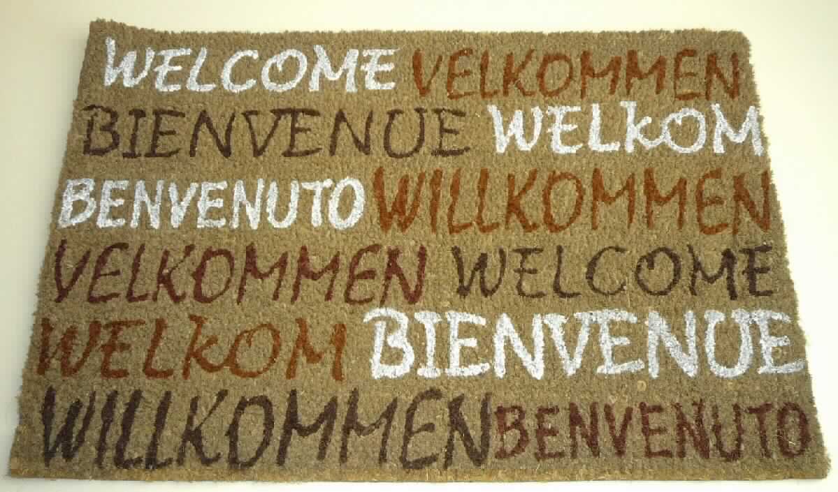 Fußbodenbelag, sog. Kokosfußmatte, Artikel 457228, Foto siehe Anlage,
- rechteckig; in den Abmessungen: etwa 62 cm x 41 cm; mit einer Dicke von etwa 1,6 cm,
- laut Untersuchungsergebnis:
-- durch Beflocken hergestellt,
-- aus Bündeln aus Kokosfasern (pflanzlicher Spinnstoff der Position 5305), die unmittelbar in Kautschuk
   (= Teppichgrund) eingebettet sind,
-- nicht gewebt oder getuftet,
-- nicht handgearbeitet,
- bedruckt,
- bei der Verwendung der Ware als Fußmatte bilden die Kokosfasern die Schauseite,
- die Ware weist aufgrund ihrer Dicke, Steifheit und Widerstandsfähigkeit die charakteristischen Merkmale
  eines Fußbodenbelags auf.

"Fußbodenbelag, anderer als in den Positionen 5701 bis 5704 genannte, aus Spinnstoffen, aus Kokosfasern,
 nicht handgearbeitet"