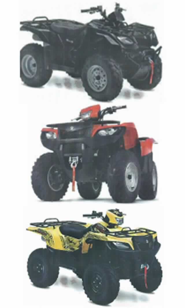 Zugmaschine mit Seilwinde, sog. "Suzuki LTA400", Foto siehe Anlage,
- in Form eines offenen, einsitzigen, vierradgetriebenen Geländefahrzeugs (Quad bzw. All Terrain Vehicle - ATV), 
- laut Antrag mit:
-- einem Eigengewicht von 288 kg,
-- einer Motorleistung von 20 kW,
-- einer Lenkvorrichtung (Ackermann-Prinzip) in Form eines Motorradlenkers, mit montierten Kontrolleinrichtungen,
-- einem Bremssystem an allen Rädern,
-- einem Automatikgetriebe und einem Rückwärtsgang,
-- einem speziellen Motor für schwer zugängliches Gelände mit ausreichender Zugkraft bei niedriger Drehzahl,
-- Wellen zur Kraftübertragung auf die Räder (Kardanantrieb), 
-- stark profilierten Reifen,
-- einer Ankupplungsvorrichtung (Zugöse), mit der das Fahrzeug mindestens das Zweifache seines Eigengewichts 
    ziehen kann,
-- einer Anhängelast (nicht gebremst) von 700 kg, dies entspricht mindestens dem Zweifachen des Eigengewichtes, 
- aufgrund der Herstellerkonzeption und der technischen Merkmale im Wesentlichen zum Ziehen oder Schieben
  anderer Fahrzeuge, Geräte oder Lasten gebaut,
- mit einer fest verbauten elektrischen Seilwinde im Fahrzeug; insbesondere deshalb mit speziellen Ausstattungs-
  merkmalen für die land- und forstwirtschaftliche Nutzung versehen.  

"Zugmaschine (Quad), andere als von den Unterpositionen 8701 1000 bis 8701 3000 erfasste, mit einer Motor-
leistung von mehr als 18 kW bis 37 kW, Ackerschlepper und Forstschlepper, auf Rädern"