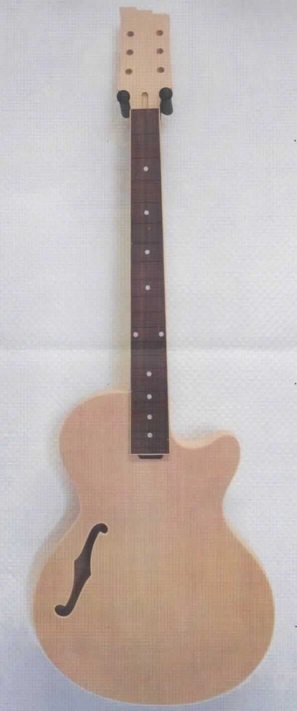 Bei denen als "Rohlinge von unlackierten Korpussen mit eingesetzten Hälsen für Elektrogitarren" bezeichneten Waren handelt es sich um unvollständige und unfertige noch nicht lackierte Korpusse aus Holz, in die bereits der ebenfalls unfertige Gitarrenhals mit der Kopfplatte eingesetzt ist. Sie müssen noch lackiert, poliert und mit den Fräsungen und Bohrungen für die noch fehlenden Anbauteile, die je nach Gitarrentyp differieren können, versehen werden. 

Die unvollständigen und unfertigen Waren besitzen schon die wesentlichen Beschaffenheitsmerkmale der fertigen Ware (Gitarrenkorpus mit -hals und Kopfplatte für eine elektrische Gitarre) und können in unterschiedlichen Designs vorkommen.

Sie werden als "erkennbare Teile für Musikinstrumente der Position 9207 (elektrische Gitarren)" eingereiht.