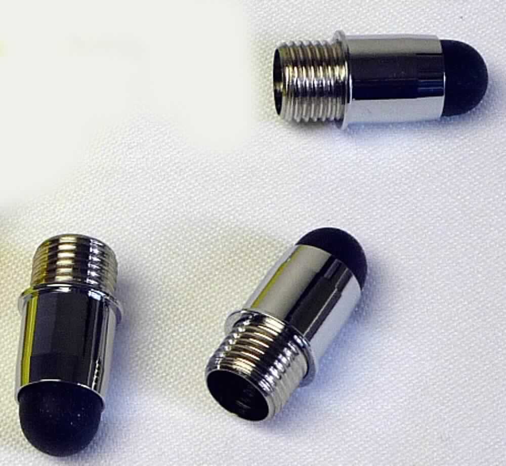 Es handelt sich bei dem sog. "Ersatzteil Stylus Tip, Art.Nr. 91441" um einen Aufsatz für Kugelschreiber und Eingabestifte mit Gewinde aus unedlem Metall und einer gummiartigen Spitze in Form einer Halbkugel aus leitfähigem Material.
Mit dem Erzeugnis lassen sich kapazitive Bildschirme bedienen.  

Die in einer Kunststofftüte verpackte Ware wird als erkennbares "Teil für einen Kugelschreiber mit Touchpen" eingereiht.