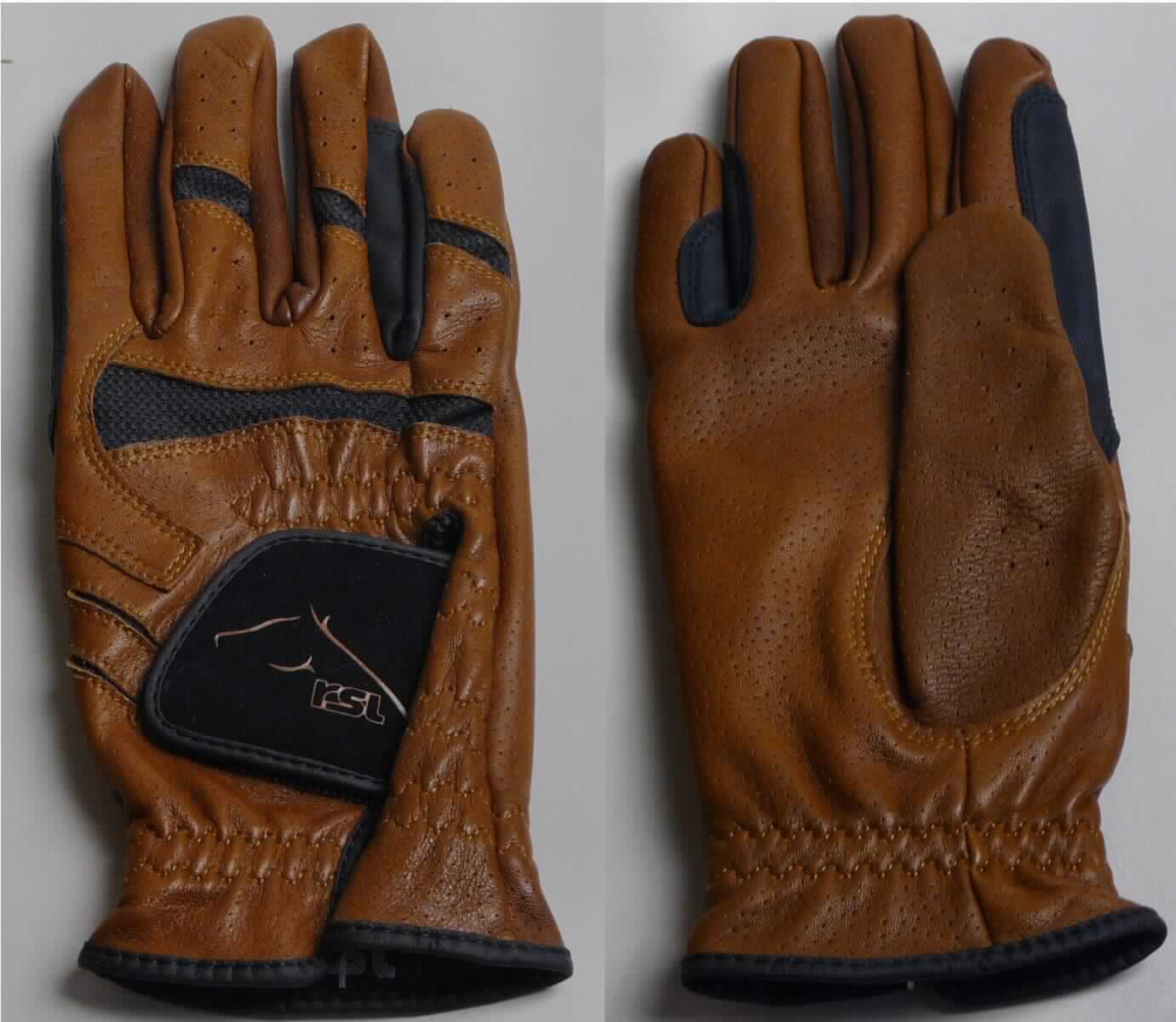 Spezialsporthandschuh aus Leder, sog. Reithandschuhe (Art. 3/520-683), Foto siehe Anlage,
- als Fünffingerhandschuh gearbeitet,
- aus Leder (lt. Antrag Schafleder) bestehend,
- - mit schmalen Einsätzen aus Gewirke aus Spinnstoffen im Knöchelbereich der Außenhand,
- mit einer aufgenähten Verstärkung (lt. Antrag sog. Albarin aus Leder) zwischen Daumen
  und Zeigefinger und zwischen kleinem Finger und Ringfinger,
- oberhalb des Handgelenks mit einem Klettverschluss; in Höhe des Handgelenks elastisch verengt,
- die Verstärkungen zwischen Daumen und Zeigefinger sowie zwischen kleinem Finger und Ringfinger 
  kennzeichnen den Handschuh als Reithandschuh und damit als Spezialsporthandschuh.

"Bekleidungszubehör aus Leder, Spezialsporthandschuh"