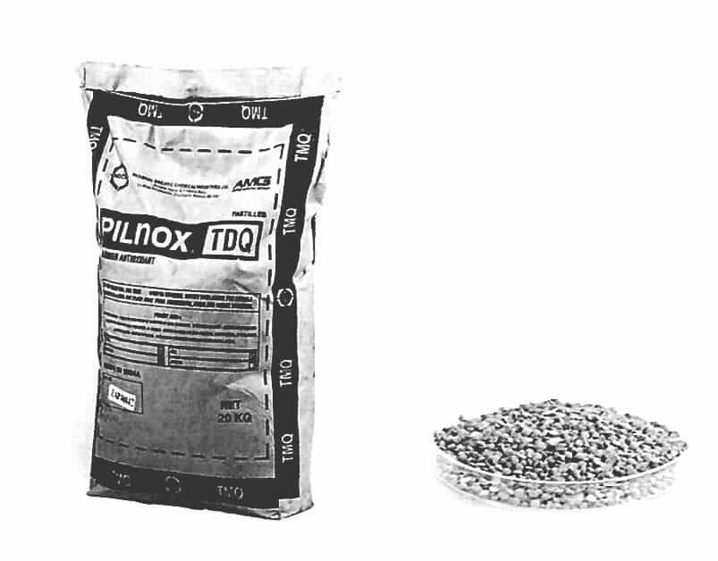 Angaben des Antragstellers:
Antioxidant u.a. für Gummimischungen auf Basis von 2,2,4-Trimethyl-1,2-dihydrochinolin-Oligomer (CAS-Nr. 26780-96-1) mit einem durchschnittlichen Polymerisationsgrad von < 5
Die Ware wird in braunen Pastillen gehandelt.