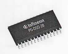 Motorbrücke IC, sog. "Quad DMOS Trilith IC BTM7741G", 
- aus drei miteinander nicht verbundenen monolithischen integrierten Schaltungen in Chipform,
nämlich einem intelligenten double high-side Schalter und zwei low-side-Schaltern, alle drei in SIPMOS-Technologie hergestellt,
- auf getrennten Lead Frames in einem gemeinsamen Kunststoff-SO-Gehäuse mit 28 Anschluss-Pins,
- nicht speicherprogrammierbar,
- für eine Spannung von max. 40 V,
- zum Steuern von Gleichstrommotoren in Automobilen.

Die Ware ist als "Träger, mit mehreren Geräten der Position 8536 ausgerüstet, zum elektrischen Schalten oder Steuern, für eine Spannung von weniger als 1000 V, kein Steuerschrank, keine speicherprogrammierbare Steuerung, nicht von den Codenummern 8537 1095 00 0 - 8537 1098 10 0 erfasst nicht speicherprogrammierbare Motorbrücken ICs, bestehend aus einer oder mehreren nicht miteinander verbundenen integrierten Schaltungen auf getrennten Lead Frames, auch mit diskreten MOSFET-Transistoren kombiniert zum Steuern von Gleichstrommotoren in Automobilen, verbaut in einem Kunststoff-Gehäuse" einzureihen.