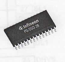 Motorbrücke IC, sog. "Quad DMOS Trilith IC BTM 7740G",
- aus drei miteinander nicht verbundenen monolithischen integrierten Schaltungen in Chipform,
nämlich einem intelligenten double high-side Schalter und zwei low-side-Schaltern, alle drei in SIPMOS-Technologie hergestellt,
- auf getrennten Lead Frames in einem gemeinsamen Kunststoff-SO-Gehäuse mit 28 Anschluss-Pins,
- nicht speicherprogrammierbar,
- für eine Spannung von max. 40 V,
- zum Steuern von Gleichstrommotoren in Automobilen.

Die Ware ist als "Träger, mit mehreren Geräten der Position 8536 ausgerüstet, zum elektrischen Schalten oder Steuern, für eine Spannung von weniger als 1000 V, kein Steuerschrank, keine speicherprogrammierbare Steuerung, nicht von den Codenummern 8537 1095 00 0 - 8537 1098 10 0 erfasst, nicht speicherprogrammierbare Motorbrücken ICs, bestehend aus einer oder mehreren nicht miteinander verbundenen integrierten Schaltungen auf getrennten Lead Frames, auch mit diskreten MOSFET-Transistoren kombiniert zum Steuern von Gleichstrommotoren in Automobilen, verbaut in einem Kunststoff-Gehäuse" einzureihen.