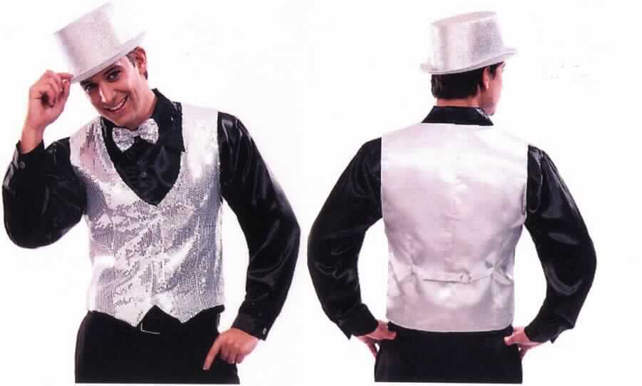 Weste, sog. Paillettenweste für Herren, Art.-Nr. 91525, Größe M, Foto siehe Anlage,
- in einem Polybeutel mit Kunststoffaufhänger und bedruckter Pappeinlage verpackt,
- gehört als Maskenkostüm aus Spinnstoffen nicht zum Warenkreis der Position 9505,
- mit einem Vorderteil aus Applikationsstickereien (mit Pailletten) der Position 5810 mit einem Stickgrund aus 
  einem einfarbigen Gewebe und einem Rückenteil aus einem einfarbigen, glänzenden Gewebe; beide Gewebe 
  aus laut Antrag 100 % Polyester (synthetische Chemiefasern),
- durchgehend gefüttert,
- über die Taille reichend (Rückenlänge: ca. 55 cm); mit spitz zulaufenden Vorderteilen, die ca. 5 cm länger 
  gearbeitet sind,
- mit einem V-förmigen Ausschnitt,
- vorn mit einer durchgehenden Öffnung mit Knopfverschluss von links auf rechts (Männerkleidung),
- ärmellos, mit weiten Armausschnitten,
- hinten mit einem angenähten, verstellbaren Riegel aus dem Material des Rückenteils mit Schnallenverschluss 
  aus augenscheinlich unedlem Metall,
- an allen Rändern durch Umschlagen und Festnähen gesäumt,
- keine Arbeits- und Berufsbekleidung.

"Andere Kleidung (Weste), aus Geweben, für Männer, aus Chemiefasern, keine Arbeits- und Berufskleidung"
