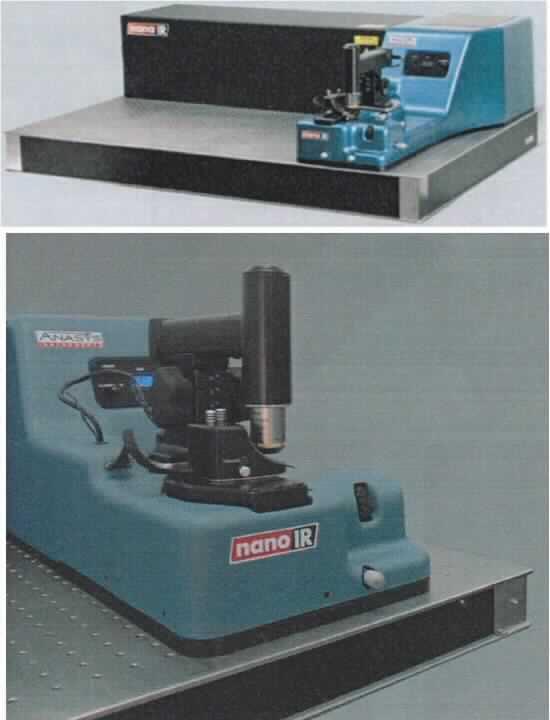 Infrarotspektrometer, so genannte nanoIR bzw. nanoIR2 (äußere Form: siehe Abbildung in der Anlage), im Wesentlichen bestehend aus einem gepulsten, regelbaren Laser, einem Rasterkraftmikroskop sowie einem gedämpften Arbeitstisch, entsprechende Elektronik, einem Rechner und Software. Die einzelnen Bestandteile sind miteinander verbunden und bilden somit eine funktionelle Einheit.
Beide Systeme verwenden den gepulsten Laserstrahl, um in Kombination mit dem Rasterkraftmikroskop ein Infrarotspektrum der Probe aufzunehmen. Die nanoIR Technologie nutzt Infrarot-Spektroskopie, um die chemische Analyse von Proben auf der Sub-Mikrometer-Längenskala zuliefern. Infrarotspektroskopie misst die wellenlängenabhängige Absorption von Strahlung, die durch Anregungen von spezifischen Molekülschwingungen entsteht. Die daraus resultierenden Absorptionsspektren bieten Informationen über die chemische Zusammensetzung des Materials.
Die Geräte werden als "Geräte für chemische Untersuchungen, Spektrometer, die Infrarotstrahlen verwenden" eingereiht.