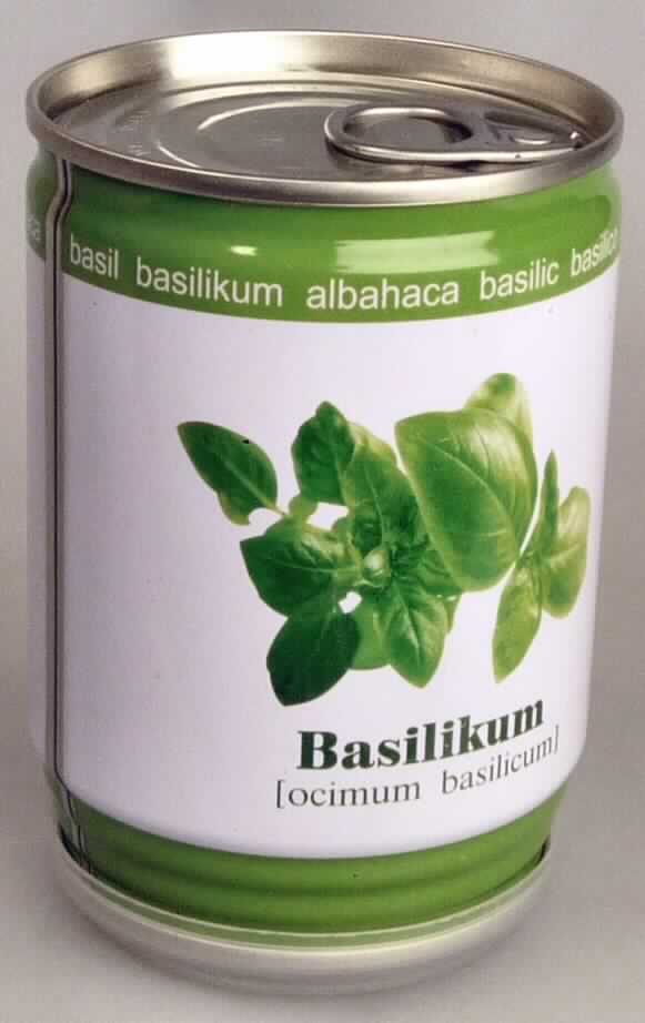 Nach den Angaben der Antragstellerin und der vorliegenden Warenprobe handelt es sich um eine Warenzusammenstellung in Aufmachung für den Einzelverkauf, in Form einer sogenannten "Kräuterdose", bestehend aus:
- einer bedruckten Blechdose (Höhe ca. 9 cm; Durchmesser ca. 6,5 cm) mit einem Deckel
  mit Lasche und einer trinkdosenähnlichen Einwegöffnung am Dosenboden,
- einer  Pflanzanleitung (Aufdruck auf der Dose),
- einem Deckel als Untersetzer,
- granuliertem Füllmaterial mit einem eingelegten runden Vlies und
- Basilikumsamen der Art Ocimum basilicum (lt. Dosenaufdruck), die sich im Füllmaterial 
  befinden, sowie abgepackt in einem Kunststofftütchen für eine zweite Bepflanzung.

Nach dem Öffnen des Deckels soll die Dose bewässert werden, wobei die Öffnung am Dosenboden als Abfluss dient. Durch regelmäßiges Gießen und Lichteinfall sollen die Samen keimen und die Pflanzen wachsen.

In Hinblick auf die Verwendung (Pflanzenaufzucht) bestimmen die Basilikumsamen den Charakter der Warenzusammenstellung.
Bei Basilikum handelt es sich um eine krautartige Pflanze, deren Blätter und Blüten hauptsächlich zu medizinischen Zwecken (zolltariflich) verwendet werden.

Die Richtlinie über den Verkehr mit Saatgut ist zu beachten.

Zolltarifrechtlich handelt es sich um zur Aussaat bestimmte Samen von Basilikum, andere als in den Unterpositionen 1209 1000 bis 1209 9991 genannt.