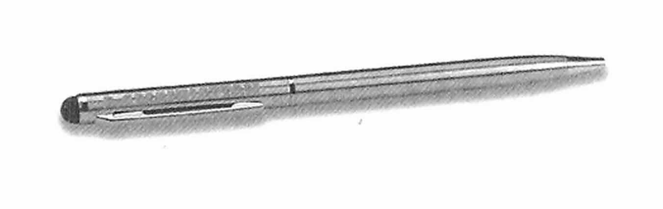Es handelt sich bei dem sog. "Capacitive Stylus Pen (Artikel 404617)" um eine zusammengesetzte Ware in Form eines Kugelschreibers mit Touchpen, bestehend aus:
- einem Kugelschreibergehäuse aus unedlem Metall mit Klipp und einer auswechselbaren Mine mit Schreibpaste (keine flüssige Tinte) und
- einer am oberen Ende des Stiftes befindlichen, weichen Halbkugel aus flexiblem Kunststoff, die als Touchpen zur Bedienung von Touchscreens dient.

Der Kugelschreiber bestimmt im Hinblick auf den Umfang und die Bedeutung für die Verwendung den Charakter der zusammengesetzten Ware.

Die Ware ist als "Kugelschreiber, anderer als mit flüssiger Tinte, mit auswechselbarer Mine" einzureihen.