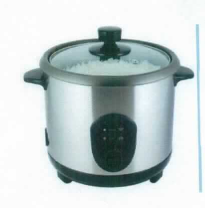 Reiskocher, RSKH01,
- aus einem antihaftbeschichteten Topf mit Glasdeckel, Griffen, Ein-/Ausschalter, Netzkabel,
  Warmhaltemodus und zwei Kontrollleuchten ,
- mit einer Kapazität von 1,5 Liter Reis bzw. 4 Liter Wasser, 
- mit einer Leistung von 500 Watt,
- in den Abmessungen: L/B/H: ca. 24,5 x 26,5 x 60 cm
- in einer gemeinsamen Verpackung mit Messbecher, Reislöffel, Dämpfeinsatz und Bedienungs-
  anleitung (Beipack),
- zum Zubereiten und Warmhalten von Reis oder anderen Speisen im Haushalt.
(Abbildung siehe Anlage)

Der Reiskocher bestimmt den Charakter des Ganzen.

"Elektrowärmegerät für den Haushalt (Warenzusammenstellung aus charakterbestimmendem Elektrowärmegerät und Beipack); sog. Reiskocher"