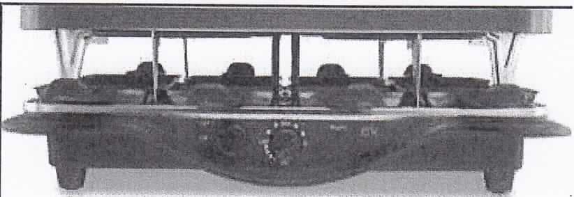 Elektrischer Raclette-Grill
- Grill- und Bratgerät mit elektrischen Heizelementen, offenem Grill-/Bratraum, acht 
  Portionspfännchen, einer abnehmbaren Grillplatte aus antihaftbeschichtetem Metall,
  Temperaturregler, Cool-Touch Griffen sowie Ein-/Ausschalter, 
- mit einer Leistung von 1200 Watt bei 230 Volt im Netzbetrieb,
- zum Grillen/Braten von Speisen in Portionspfännchen und zur Bereitung von gegrillten 
  Speisen auf der Grillauflage.

"Elektrowärmegerät für den Haushalt, Grill- und Bratgerät"