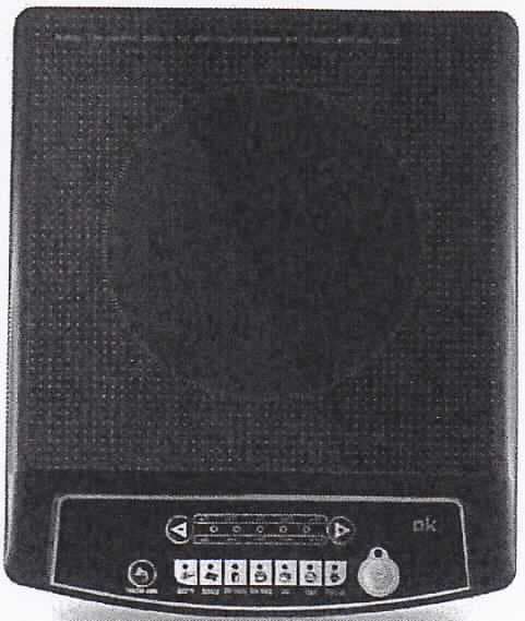 Elektrische Einzelkochplatte
- rechteckiges Gehäuse (Gesamtabmessung H x B x T ca. 37,6 x 8,7 x 31,7 cm) mit
  Kochplatte, mit verschiedenen wählbaren Temperatur- bzw. Leistungsstufen, Timer und
  weiteren Anzeige- und Bedienelementen sowie Digitalem Display,
- mit einer Nutzleistung von bis zu 1800 Watt bei 220 bis 240 Volt,
- zum Erwärmen von Speisen im Haushalt.

"Elektrowärmegerät für den Haushalt, Einzelkochplatte; sog. Induktionskochplatte"