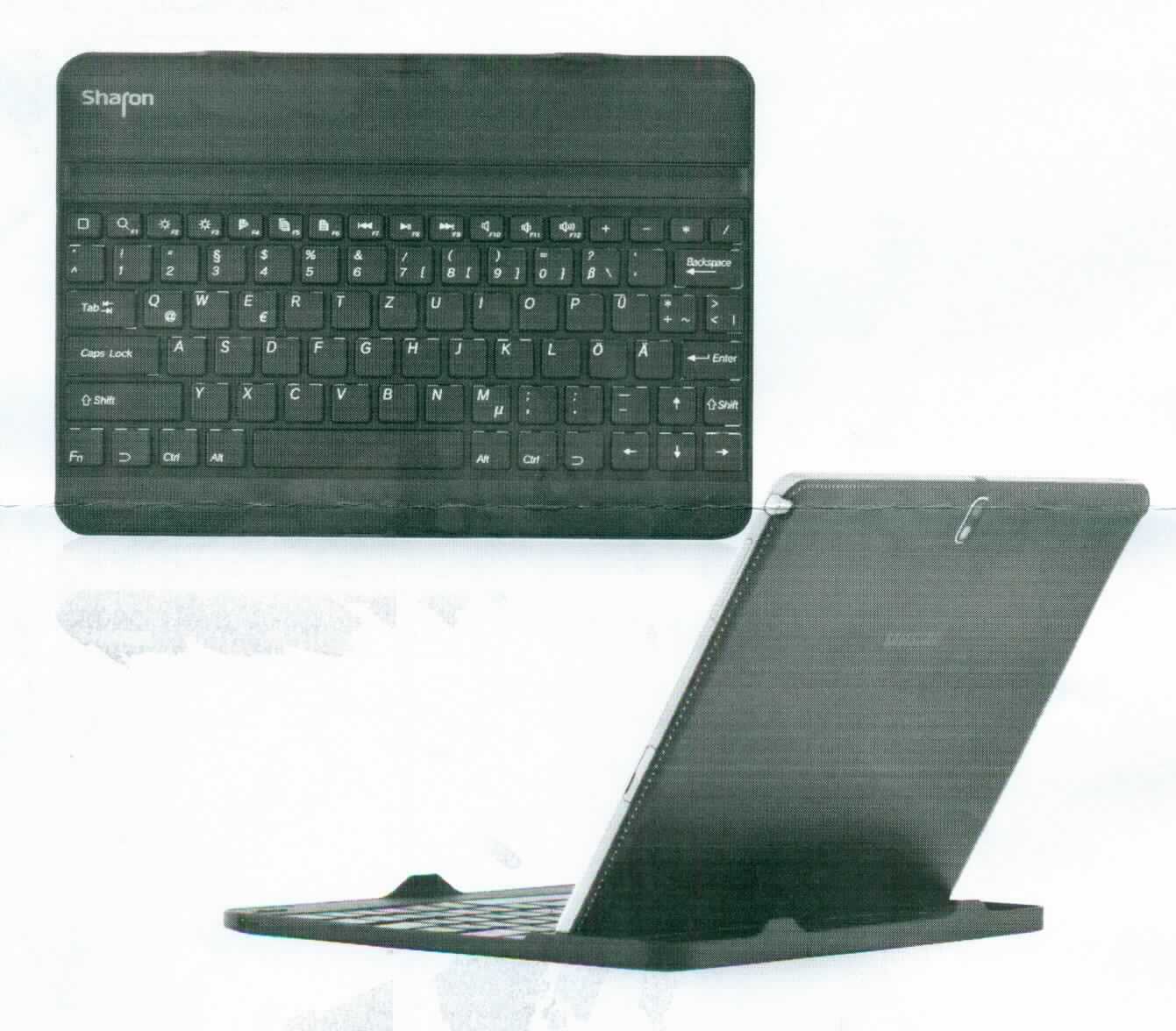 Tastatur, sog. Sharon Schutzhülle (Art. 4050296541851), in Form einer Warenzusammenstellung aus einem etuiähnlichen Behältnis, einem USB-Kabel und einer Tastatur (charakterbestimmend im Hinblick auf den Wert und die Verwendung).
Das etuiähnliche, ca. 25 x 20 x 3,5 cm große Behältnis aus Kunstleder ist mit einer speziell geformten Halterung zur Aufnahme eines Tablet PC (nicht Gegenstand dieser vZTA) sowie einer Aufstellvorrichtung ausgestattet. Die Tastatur besteht im Wesentlichen aus einer mit aktiven und passiven Bauelementen bestückten gedruckten Schaltung mit Leiterbahnenmatrix, flexibler Schaltmatte mit Kontaktpunkten, Funktions-, Cursorsteuer- und alphanumerischen Tasten mit Schaltelementen in einem Kunststoffgehäuse. Sie ist auf der unteren Innenseite des Etuis mittels Klettverschluss fixiert und dient zur kabellosen (Bluetooth-Funktion) Bedienung des o.a. Tablet PC.
Die Tastatur ist unmittelbar an die Zentraleinheit einer automatischen Datenverarbeitungsmaschine anschließbar und in der Lage, Daten in einer von System verwendbaren Form zu liefern.
Die Bestandteile der Zusammenstellung sind gemeinsam für den Einzelverkauf aufgemacht.

Die Ware wird als "Eingabeeinheit für automatische Datenverarbeitungsmaschinen, Tastatur" eingereiht.

Anlage: 1 Abbildung