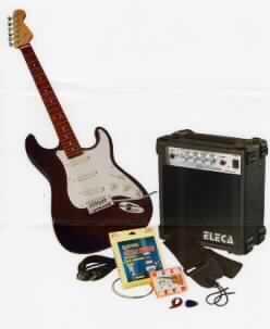 Gitarrenset als Warenzusammenstellung in Aufmachung für den Einzelverkauf (Artikel-Nr.: 301750), bestehend aus:
- einer elektrischen Gitarre (charakterbestimmend nach Wert und in Bezug auf die Verwendung),
- einer Gitarrentasche,
- einer elektrischen Verstärker-/Lautsprecherkombination,
- einem Gitarrenkabel,
- einem Gitarrenschulterband,
- drei Plektren,
- einem Satz Reservesaiten (6 Stück) und
- einer Stimmflöte.

Die Ware ist als anderes Musikinstrument, bei dem der Ton elektrisch erzeugt wird oder elektrisch verstärkt werden muss, einzureihen (E-Gitarre).