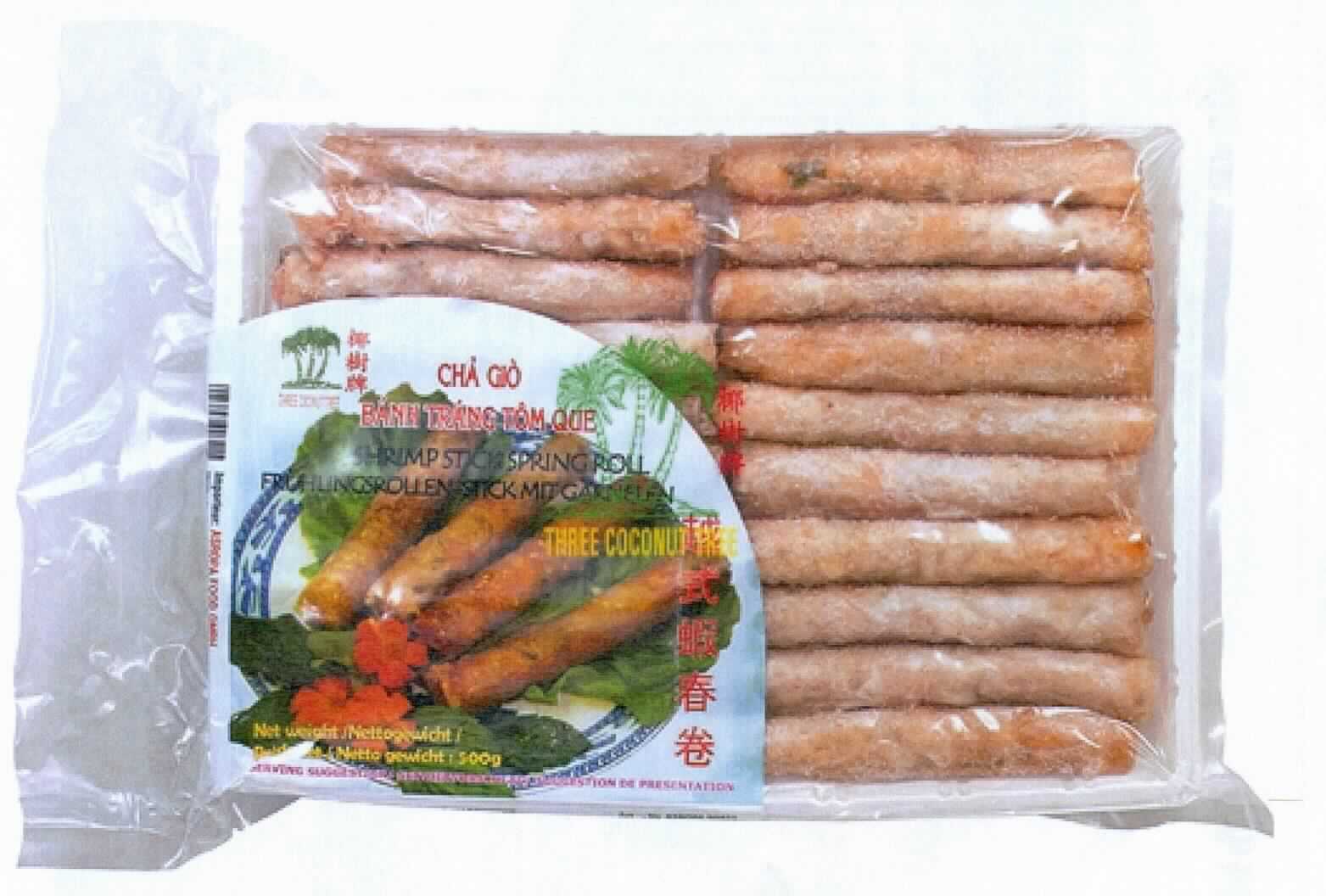 Nach den Angaben der Antragstellerin sowie der vorliegenden Abbildung der Ware handelt es sich bei dem Artikel 90821 um eine tiefgefrorene Lebensmittelzubereitung in Form von sog. "Frühlingsrollen-Sticks mit Garnelen".
Diese sind mit einer Füllung aus Garnelen der Gattung Parapenaeopsis, verschiedenen Gemüsen sowie anderen Zutaten versehen und mit einem Teigmantel aus Reis umhüllt.
Gemäß der Zubereitungsanleitung sollen die sog. Frühlingsrollen in Öl frittiert oder im Ofen gebacken werden (somit keine gefüllte Ware der Position 1902).
Der Gehalt der Lebensmittelzubereitung an Garnelen beträgt mehr als 20 GHT.

Das Erzeugnis ist in einer Kunststoffschale zu 500 Gramm aufgemacht und luftdicht in Kunststofffolie eingeschweißt.

Zolltarifrechtlich handelt es sich um "zubereitete Krebstiere, Garnelen, in luftdichten Behältnissen, nicht von der Art Crangon oder Pandalus, geschält und gefroren".